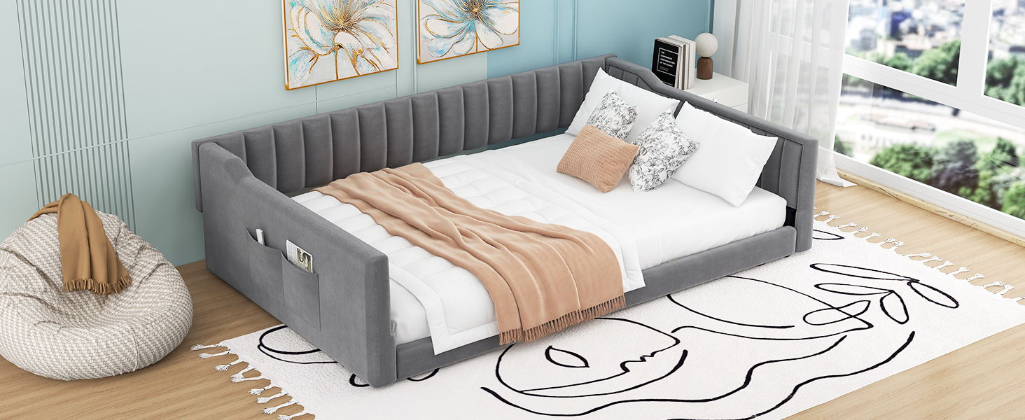 Daybed With Side Storage Pocket