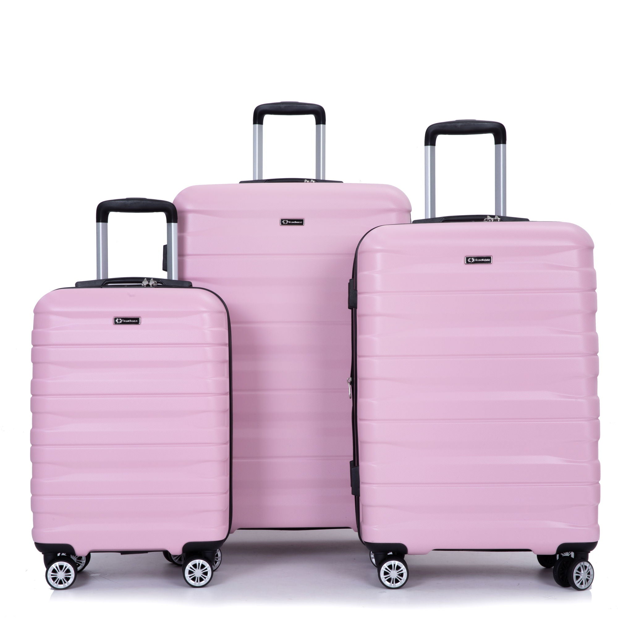 3 Piece Luggage Sets Lightweight & Durable Expandable Suitcase With Two Hooks
