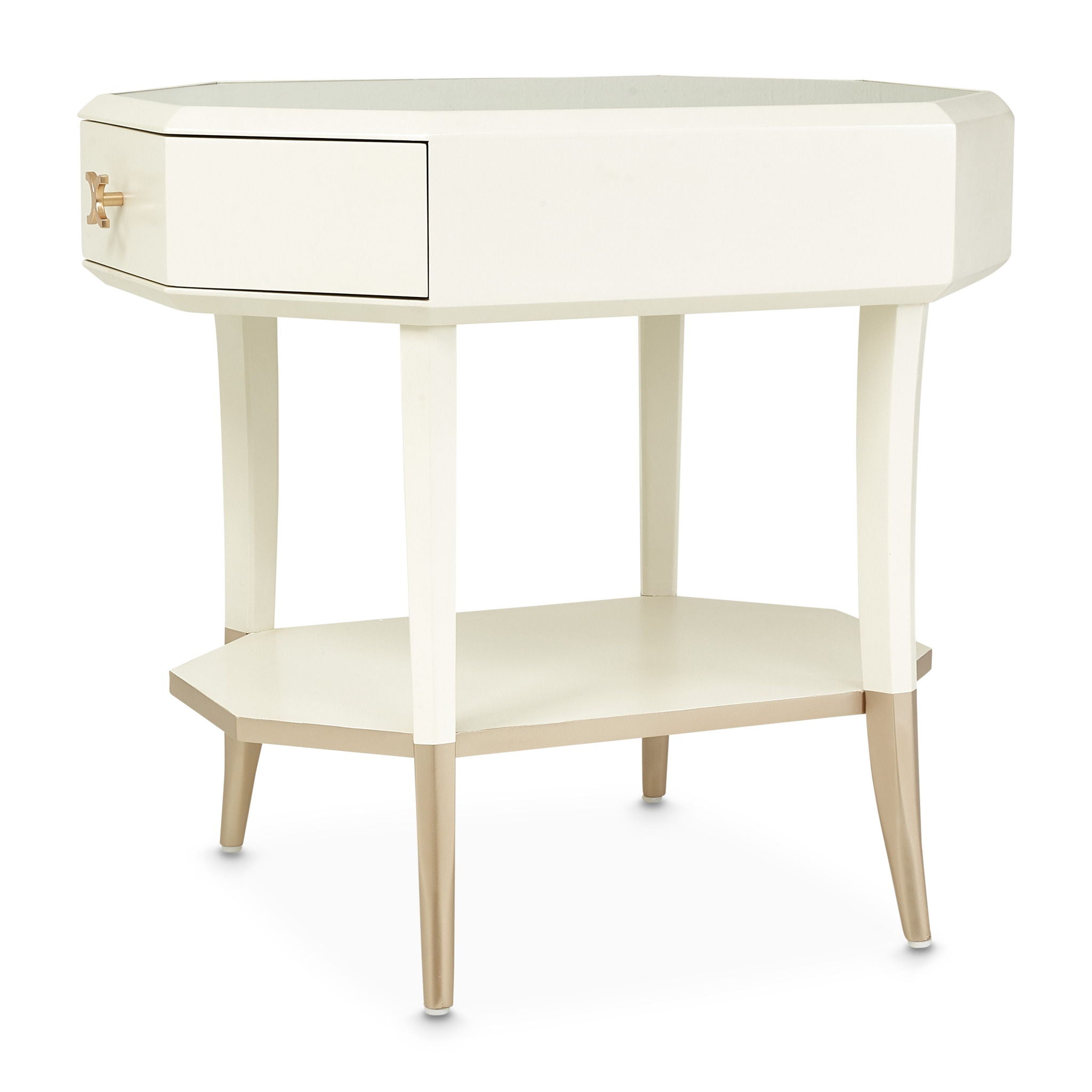 La Rachelle - Octagonal End Table - Champagne