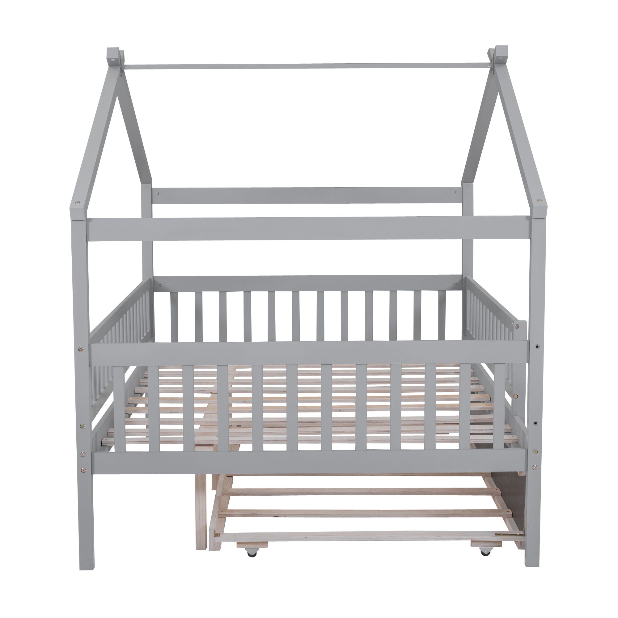 Creativity House Bed With Twin Size Trundle