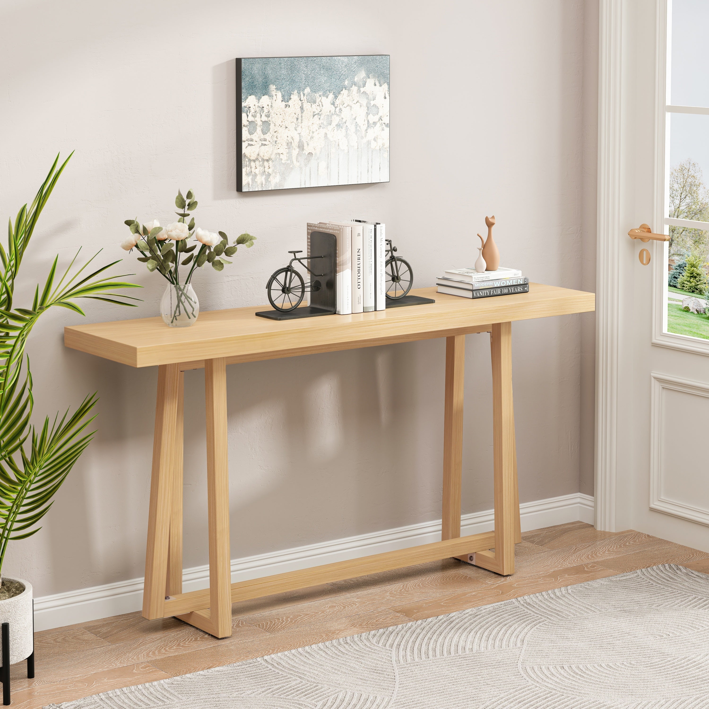 59.84'' Console Table - Natural Finish