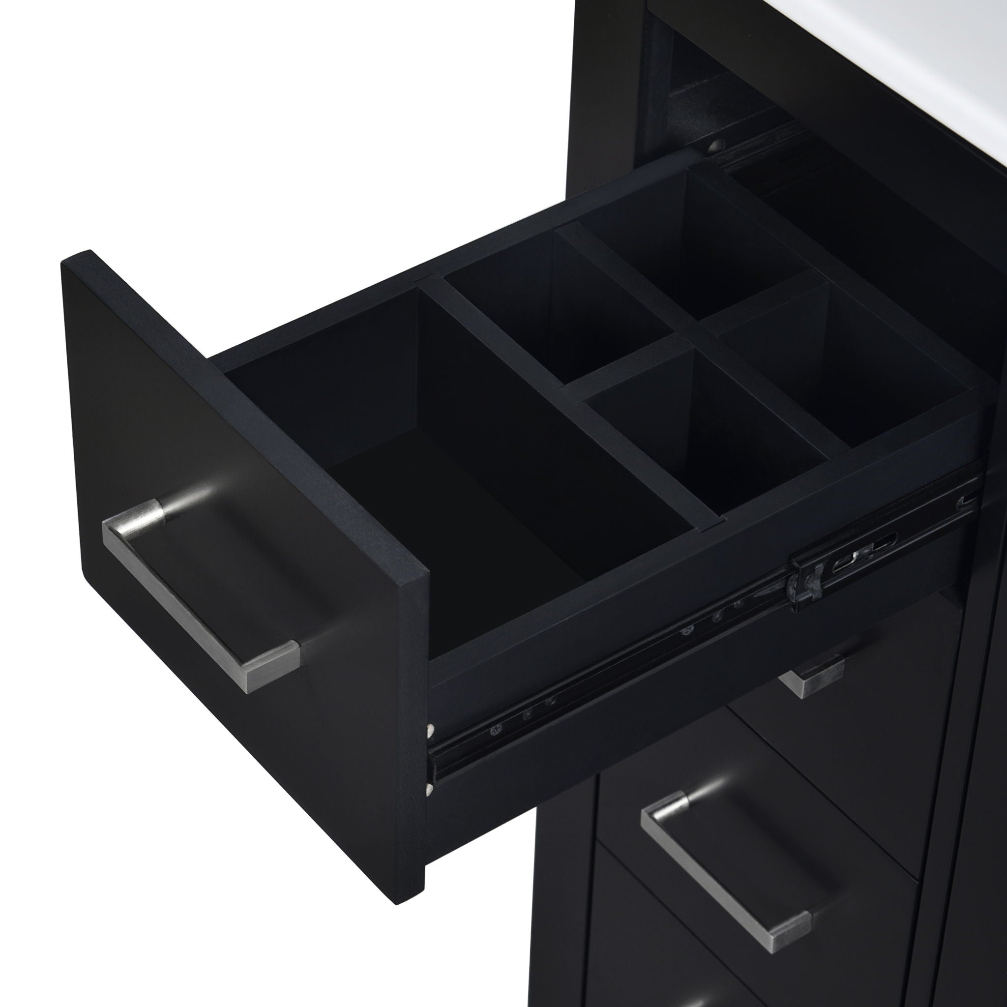 Bathroom Vanity With Sink, Storage Cabinet, Freestanding Set With 3 Drawers & Soft Closing Doors