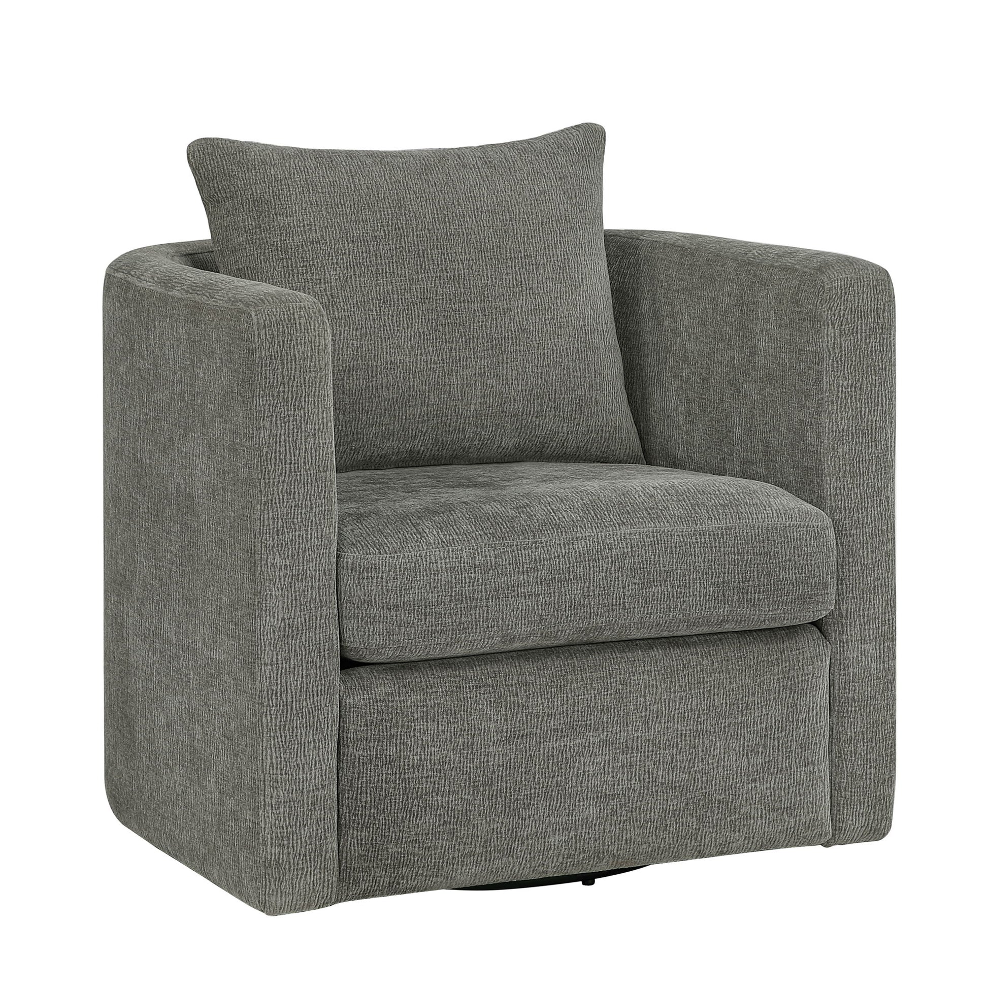 Sutton - Swivel Barrel Chair - Best Buy Furniture