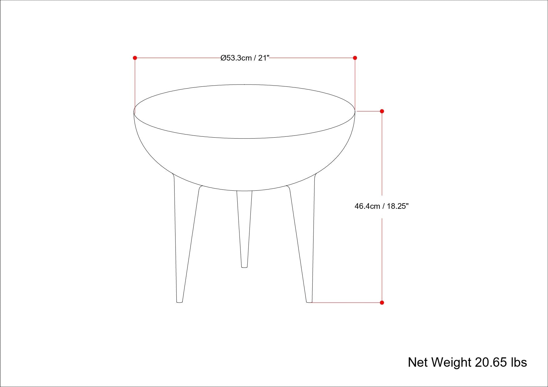 Otto - Cast Aluminum Side Table - Black - Best Buy Furniture