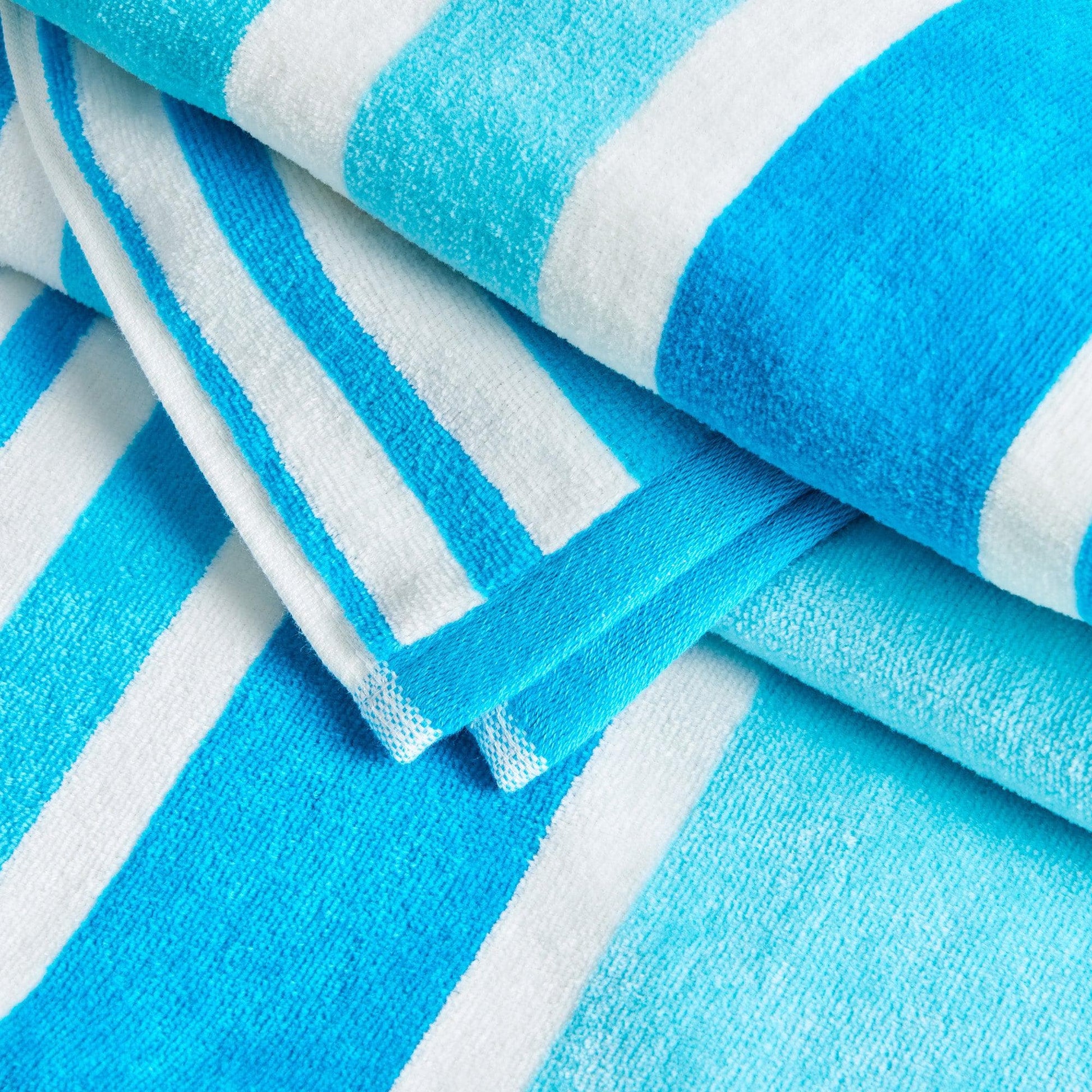 Cotton Velour Cabana Stripe Beach Towel - Novia Collection - Best Buy Furniture