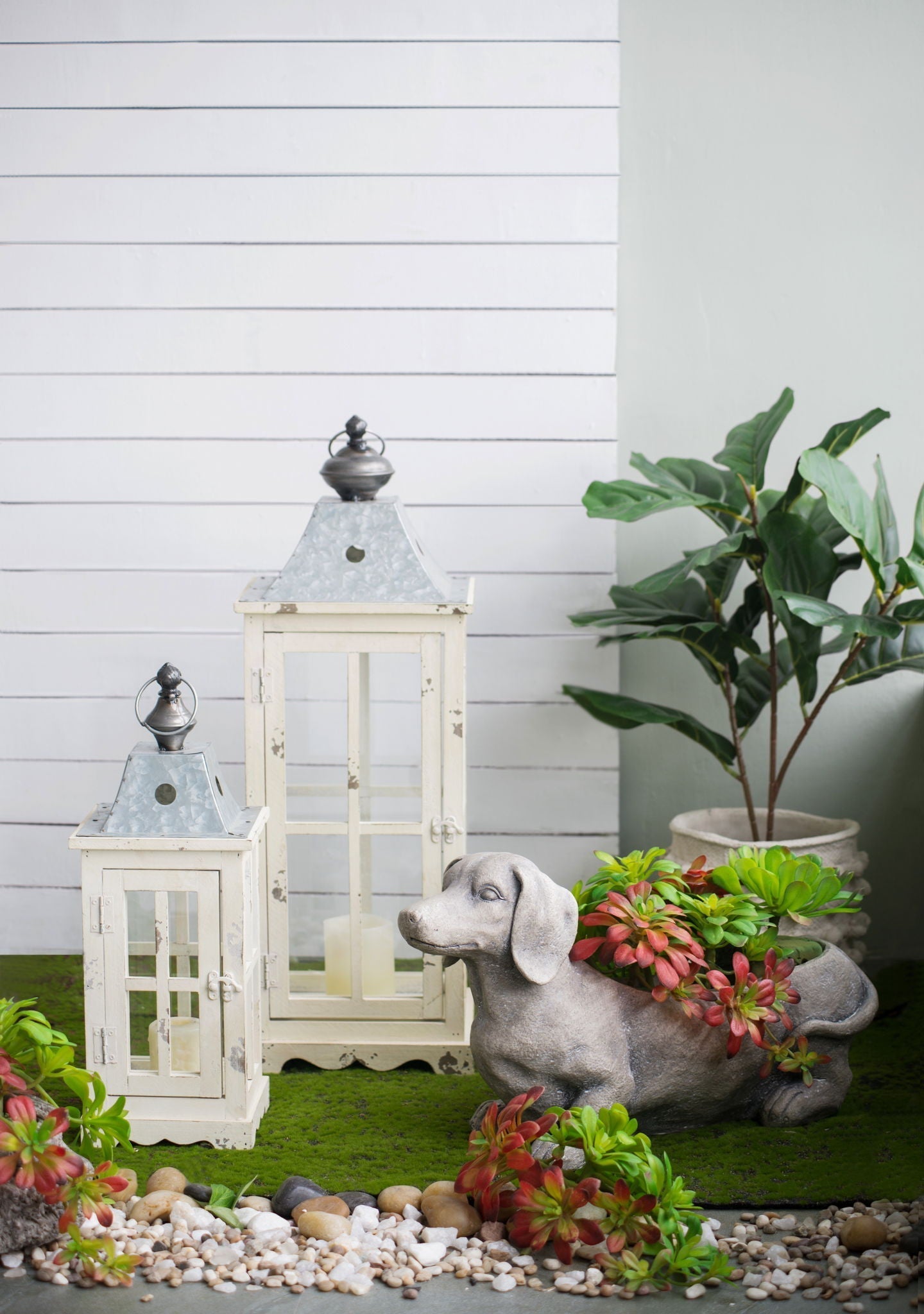 Wooden Candle Lantern Decorative Hurricane Lantern Holder