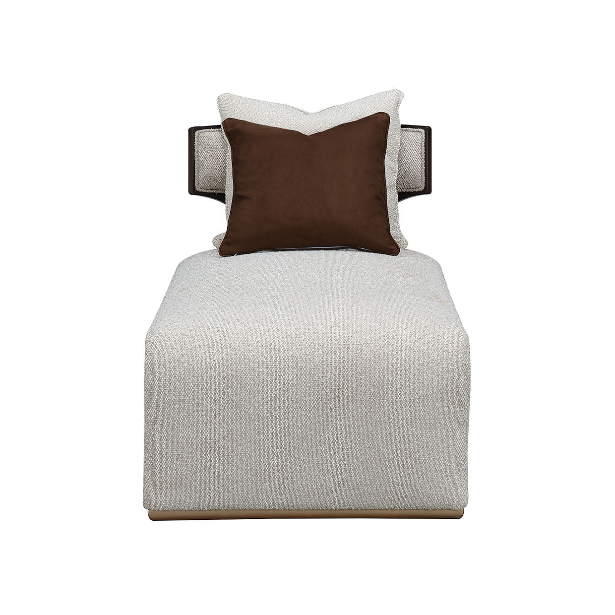 West Kensington - Chaise - Buff / Medium Espresso