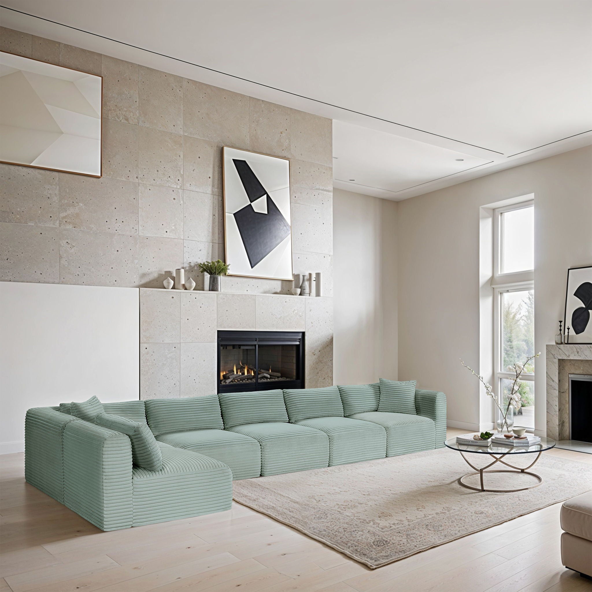 Shaggy - 6 Piece Modular Sectional