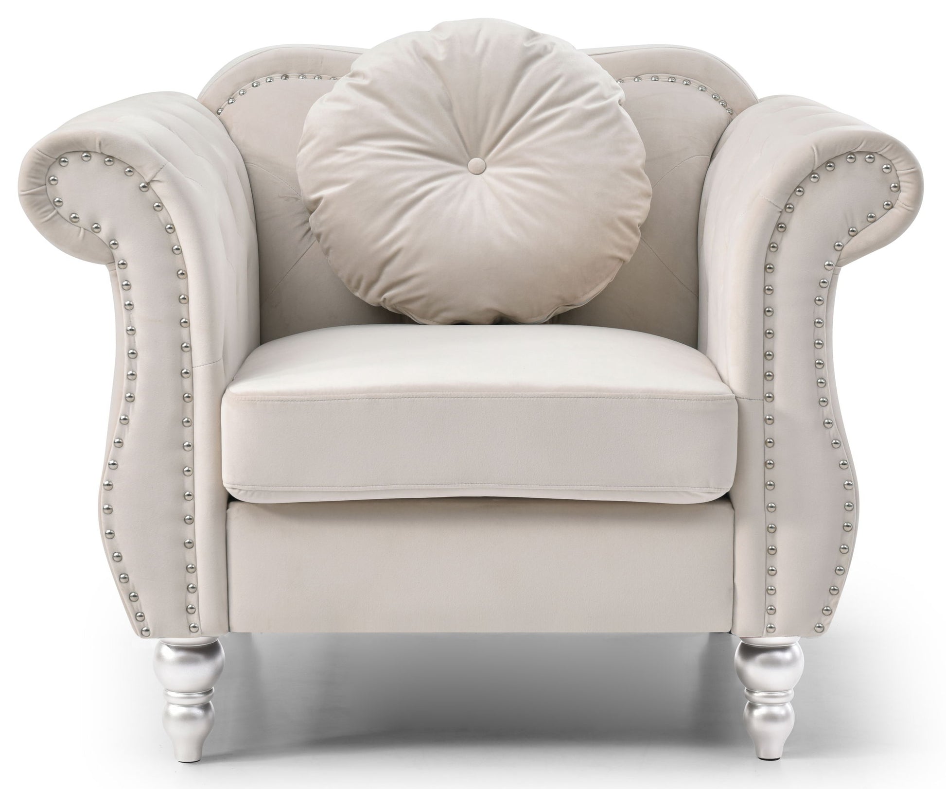 Chic Transitional Flared Arm Chair - Best Buy Furniture