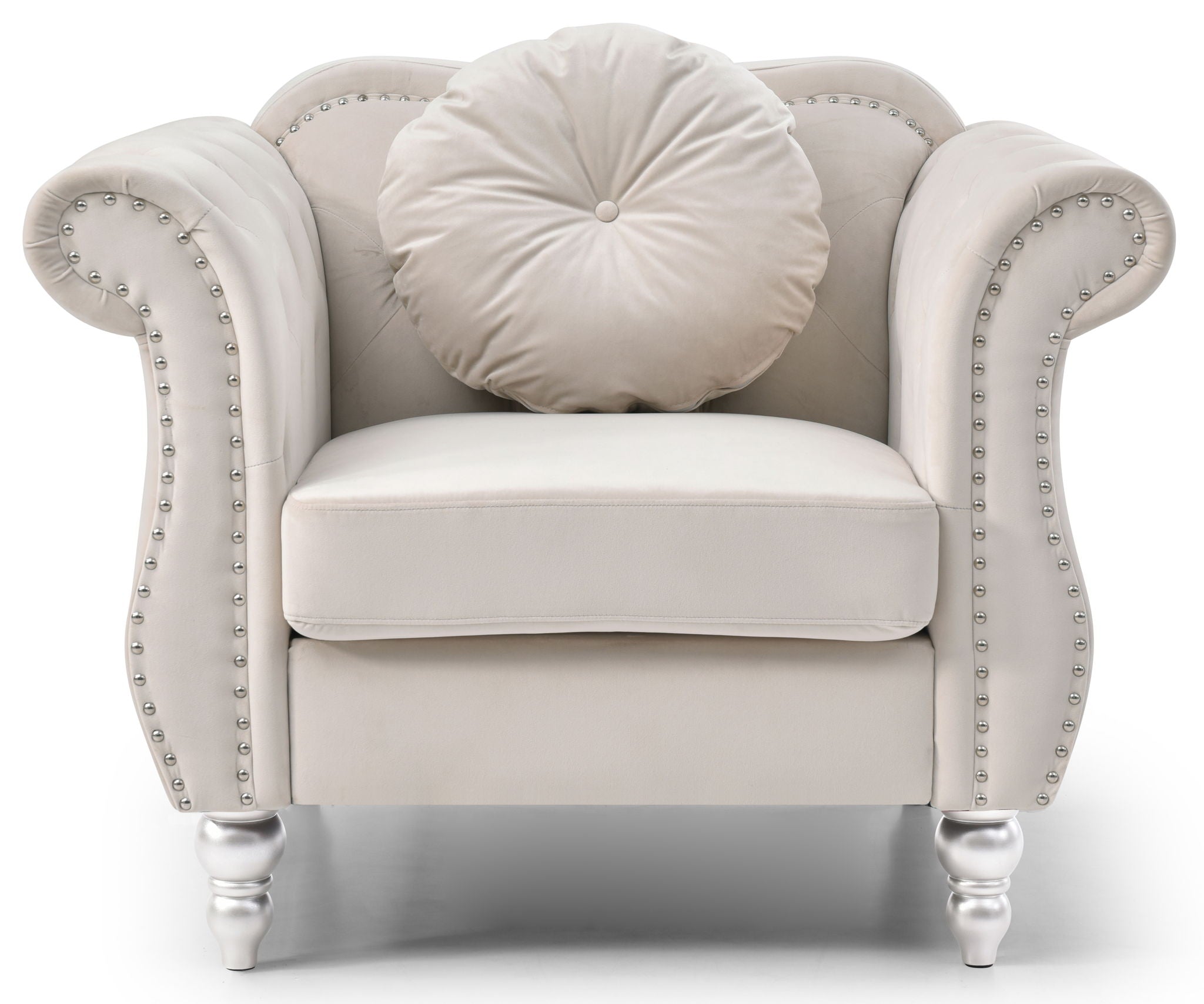 Chic Transitional Flared Arm Chair - Best Buy Furniture