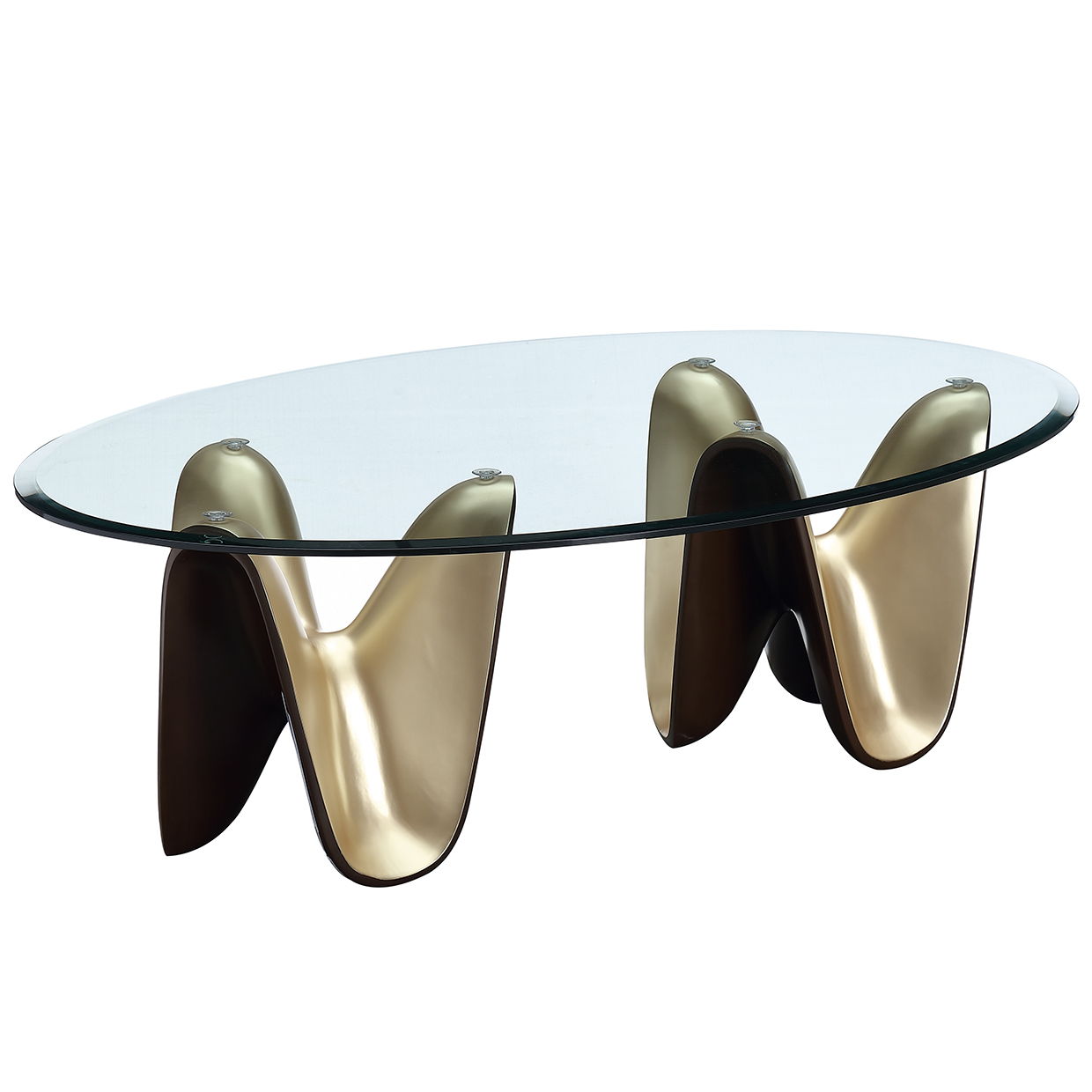 Houston - Cocktail Table - Brushed Gold - Best Buy Furniture