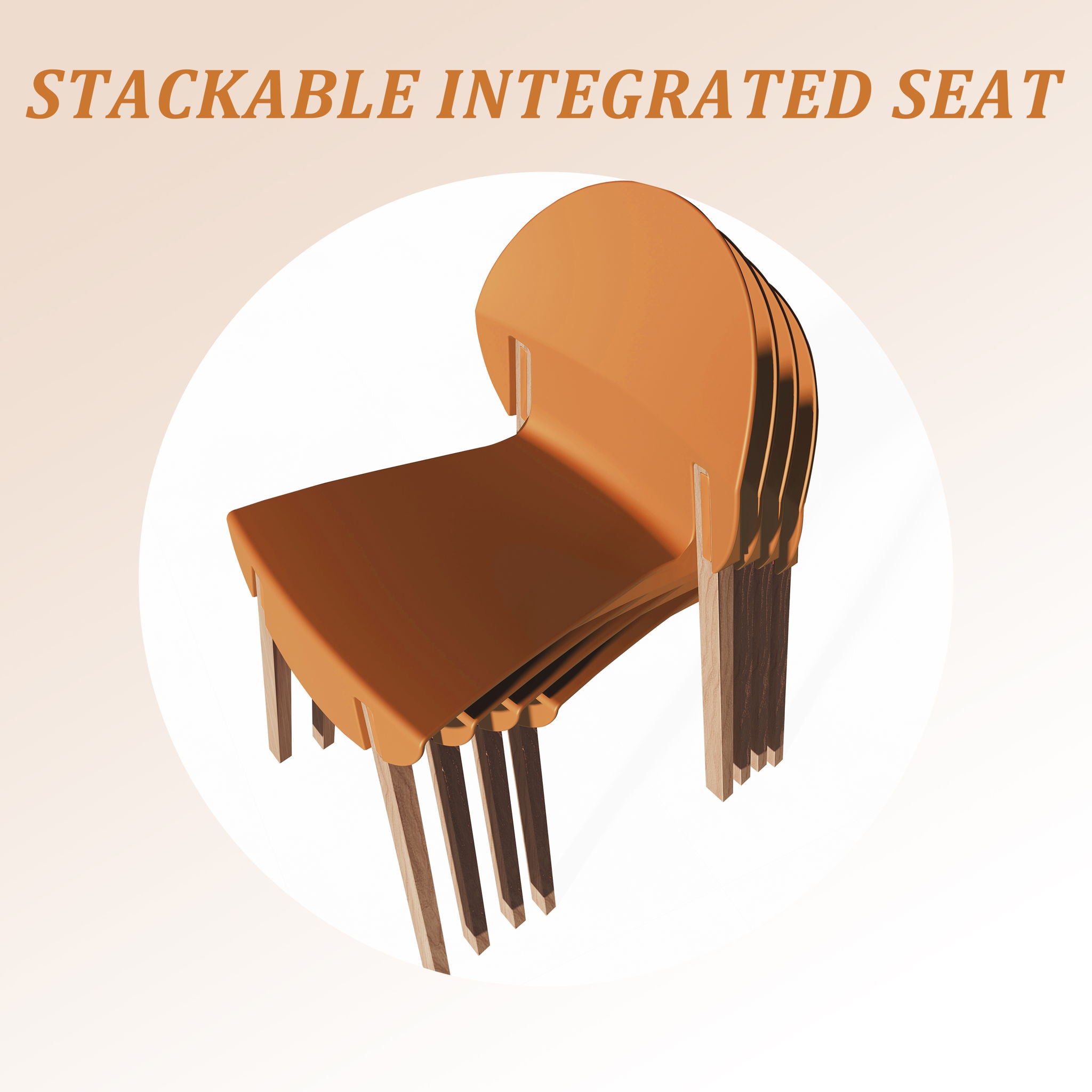 4 Piece Set Of Single Chairs With A Folding Square Table