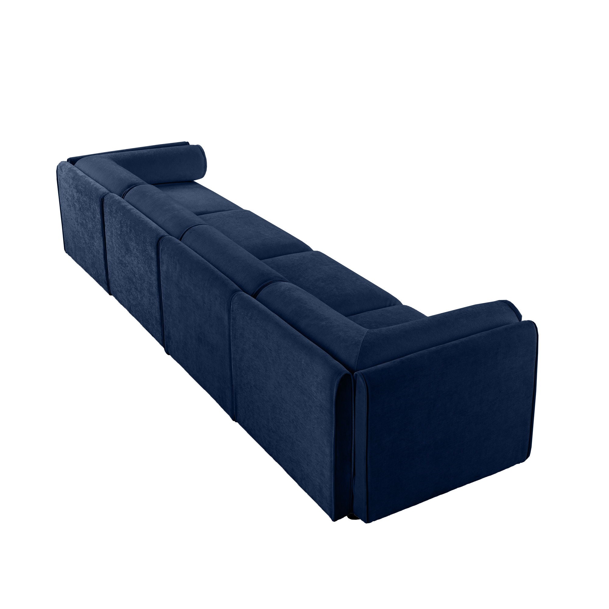 Stylish Chenille Sofa With Storage Seat And Cylindrical Backrest - Best Buy Furniture