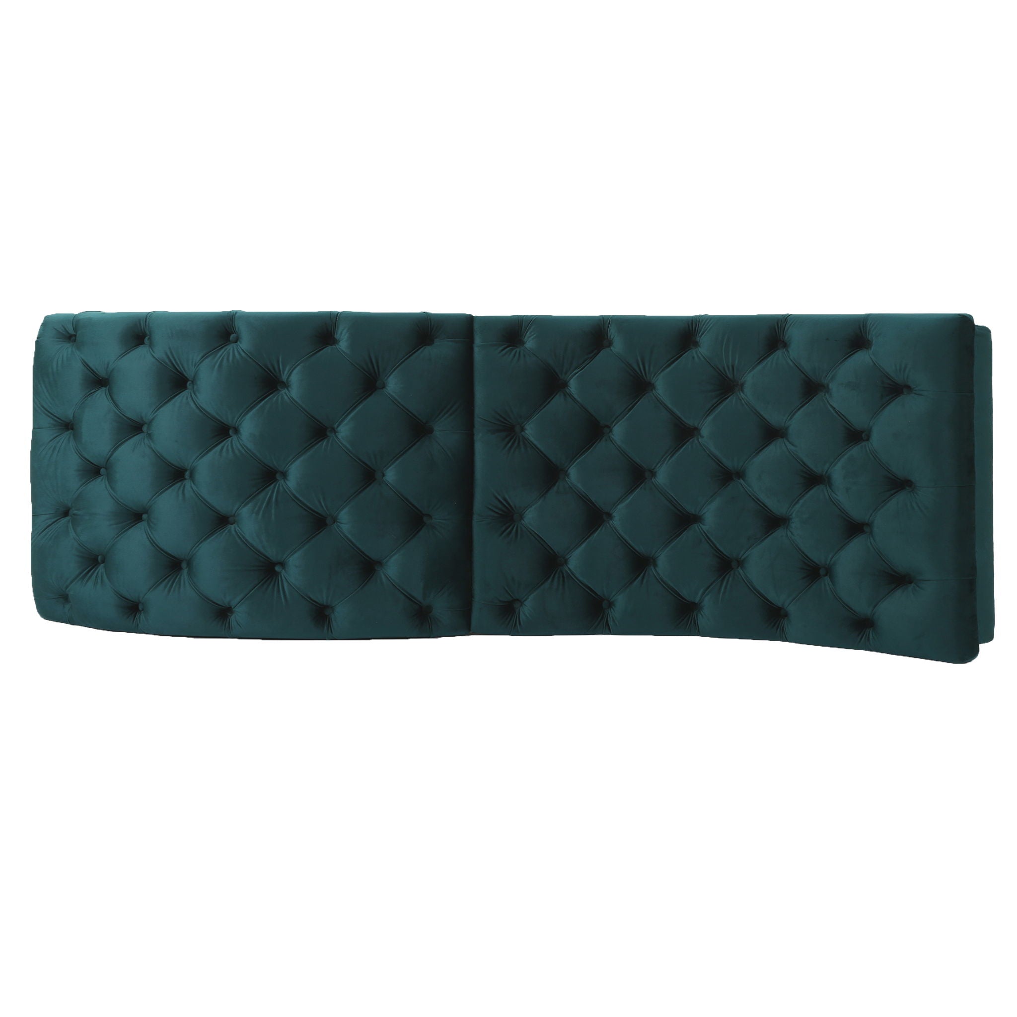 Elegant Tufted Chaise Lounge With Curved Design