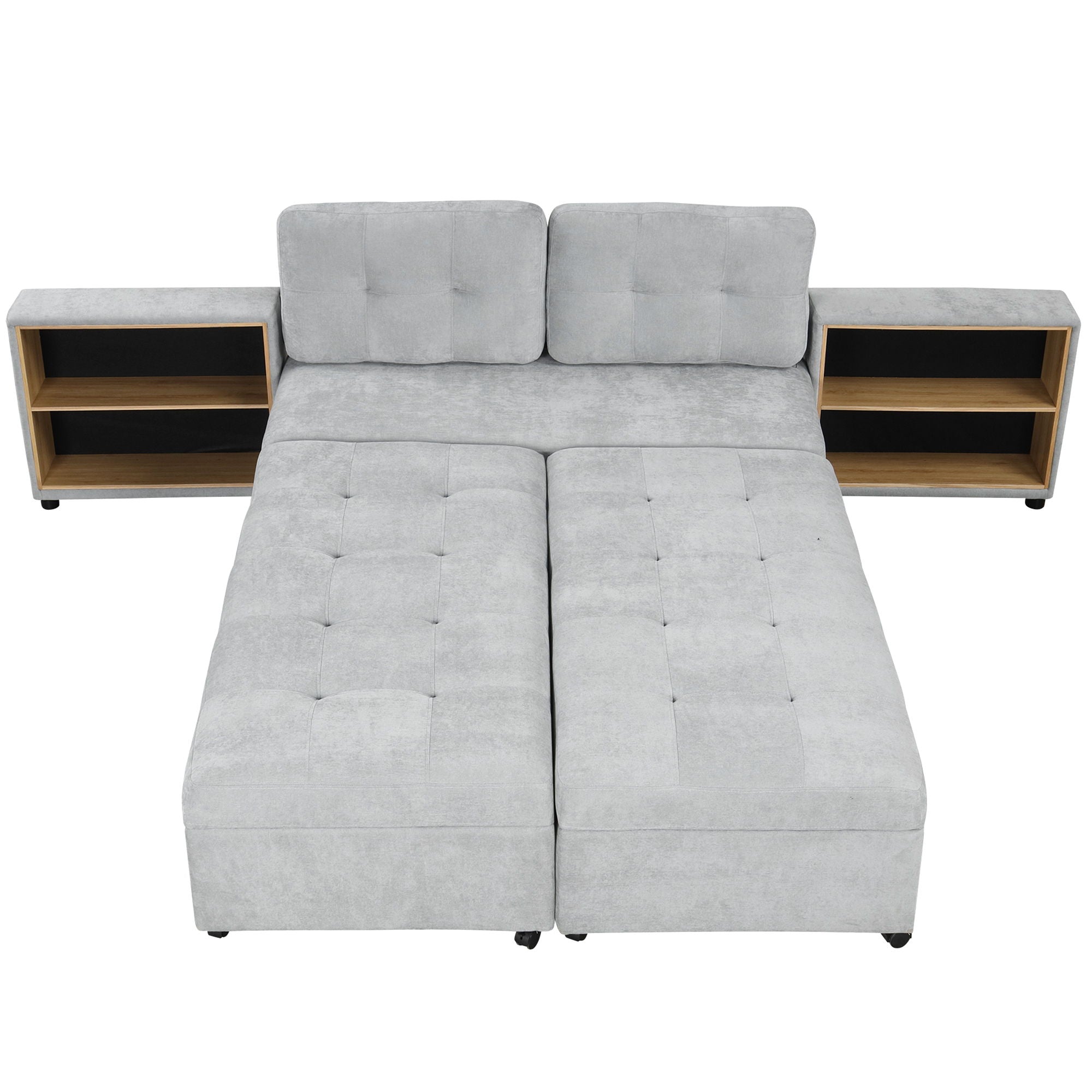 Versatile Modular Free-Combined Sofa With 2 Storage Racks