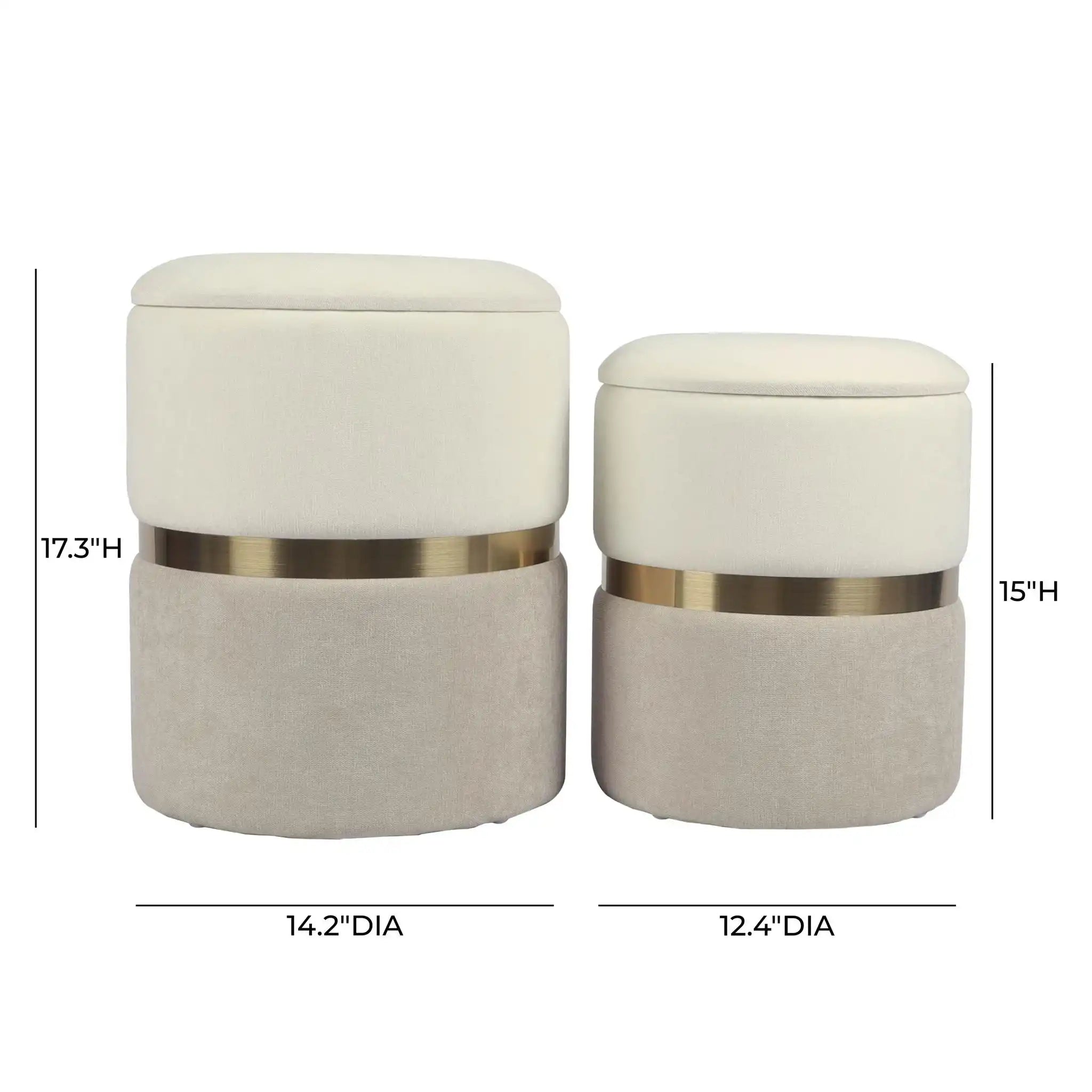 Gigi - Storage Ottoman (Set of 2)