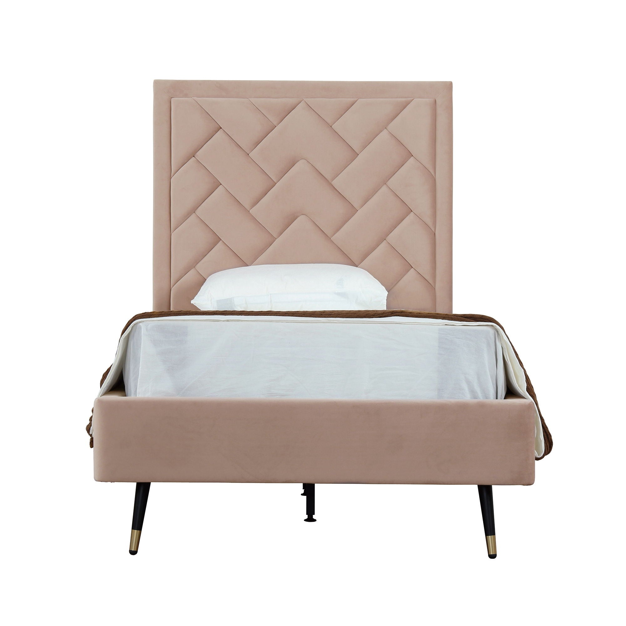 Crosby - Bed With Upholstered Headboard And Slats