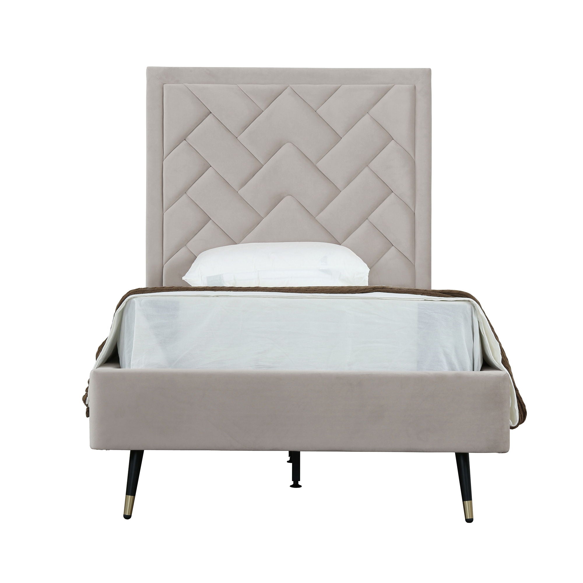Crosby - Bed With Upholstered Headboard And Slats