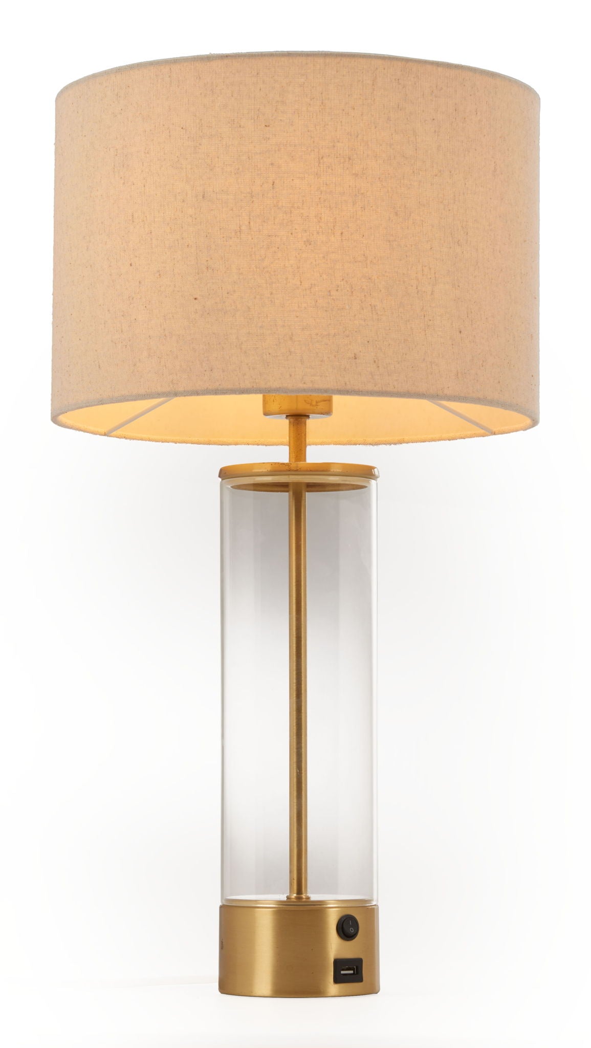 Boreal - Table Lamp - Beige & Gold