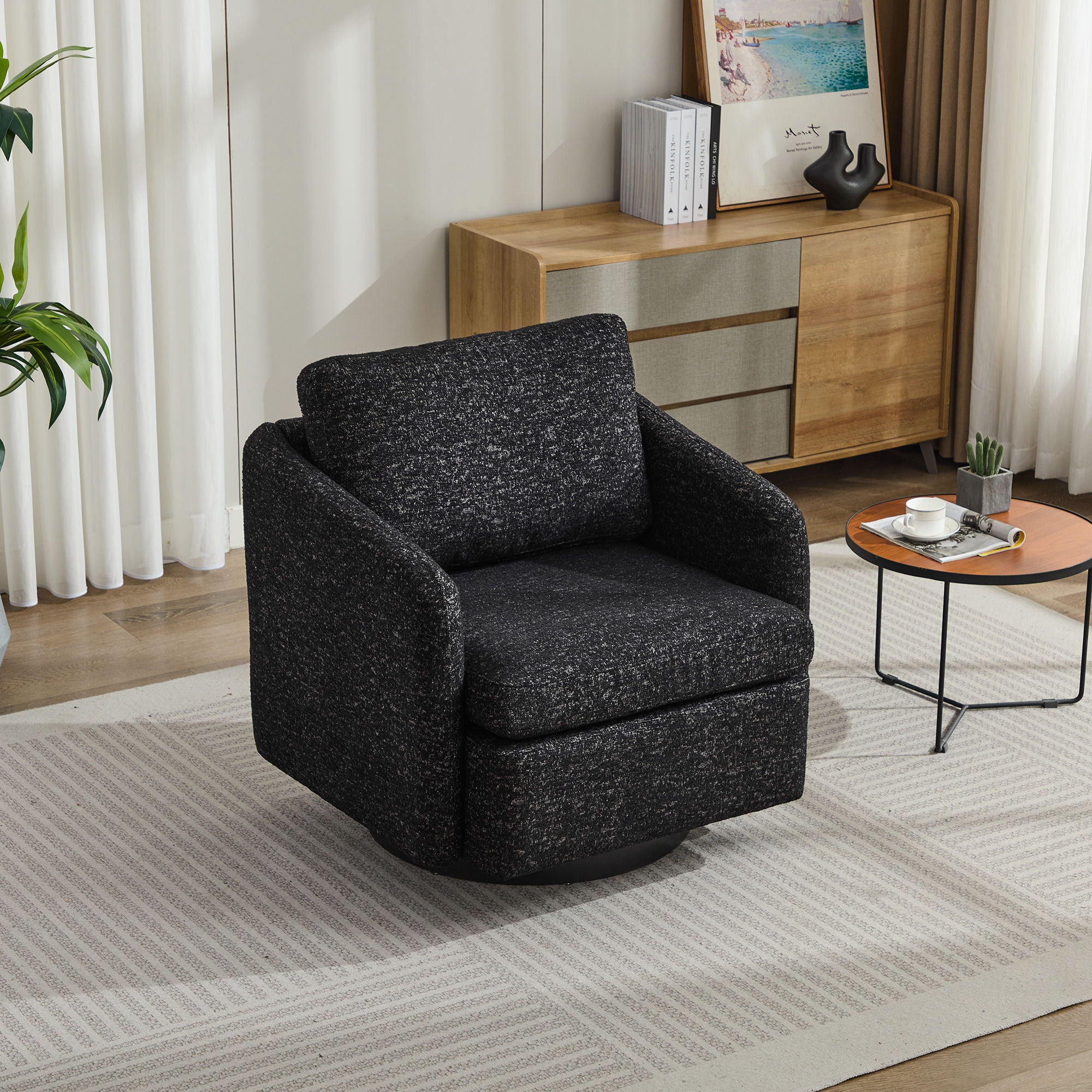 Swivel Accent Chair, 360 Degree For Living Room
