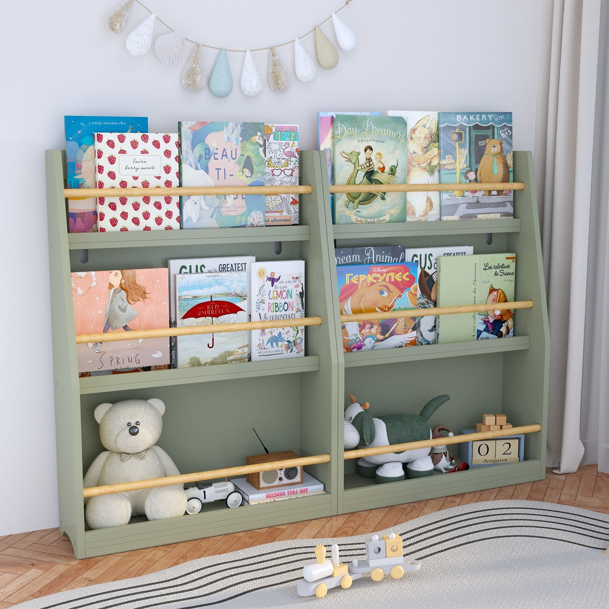 3 Tier Book Shelf, Compact Storage For Bedrooms