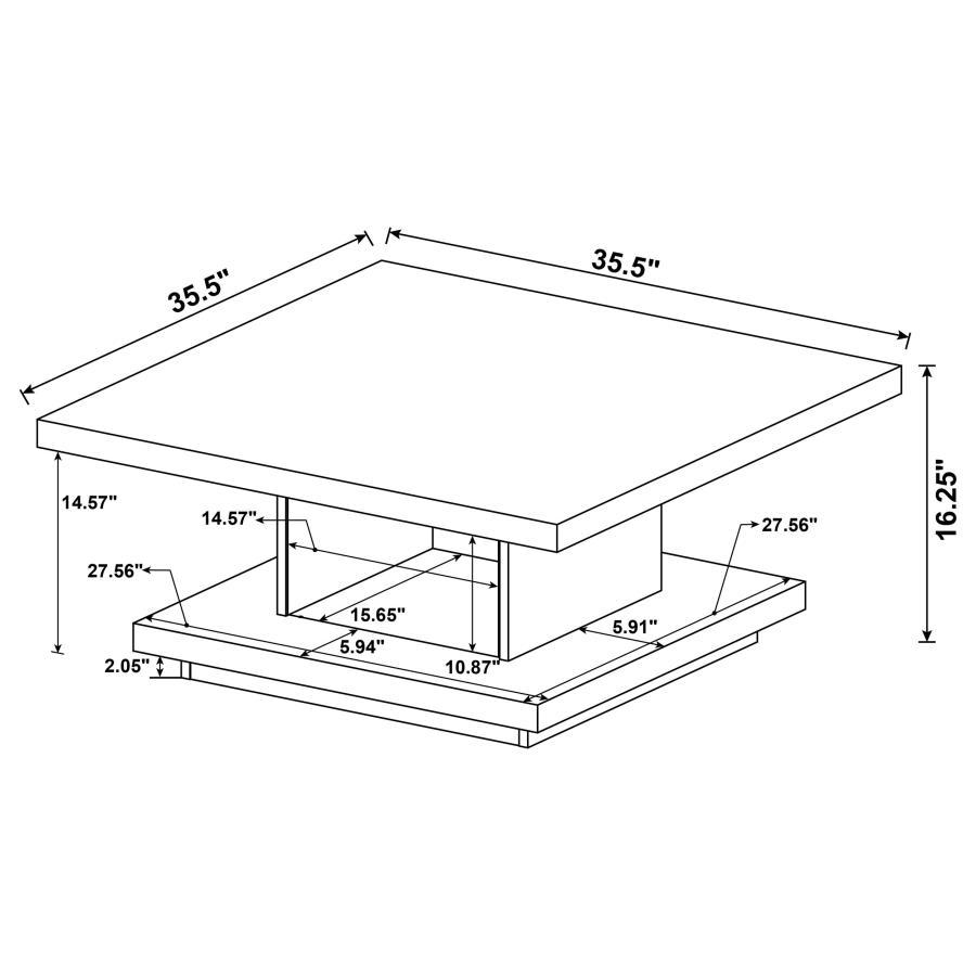 Reston - Square Coffee Table Set