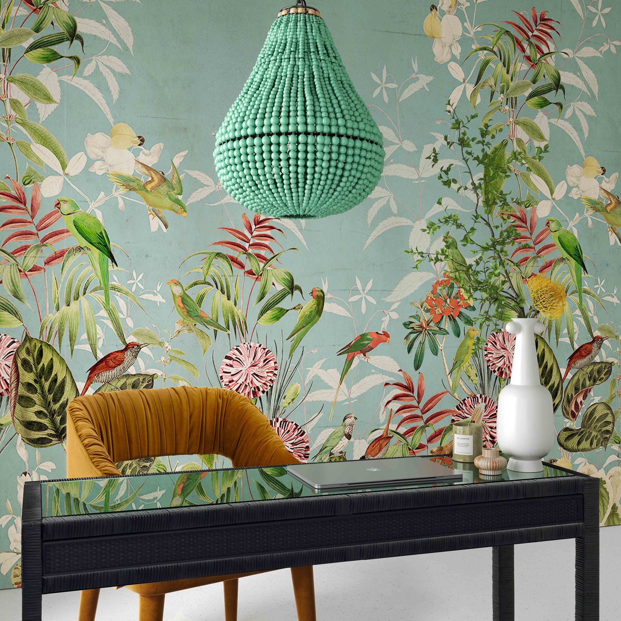 Palani - Bead Chandelier - Green