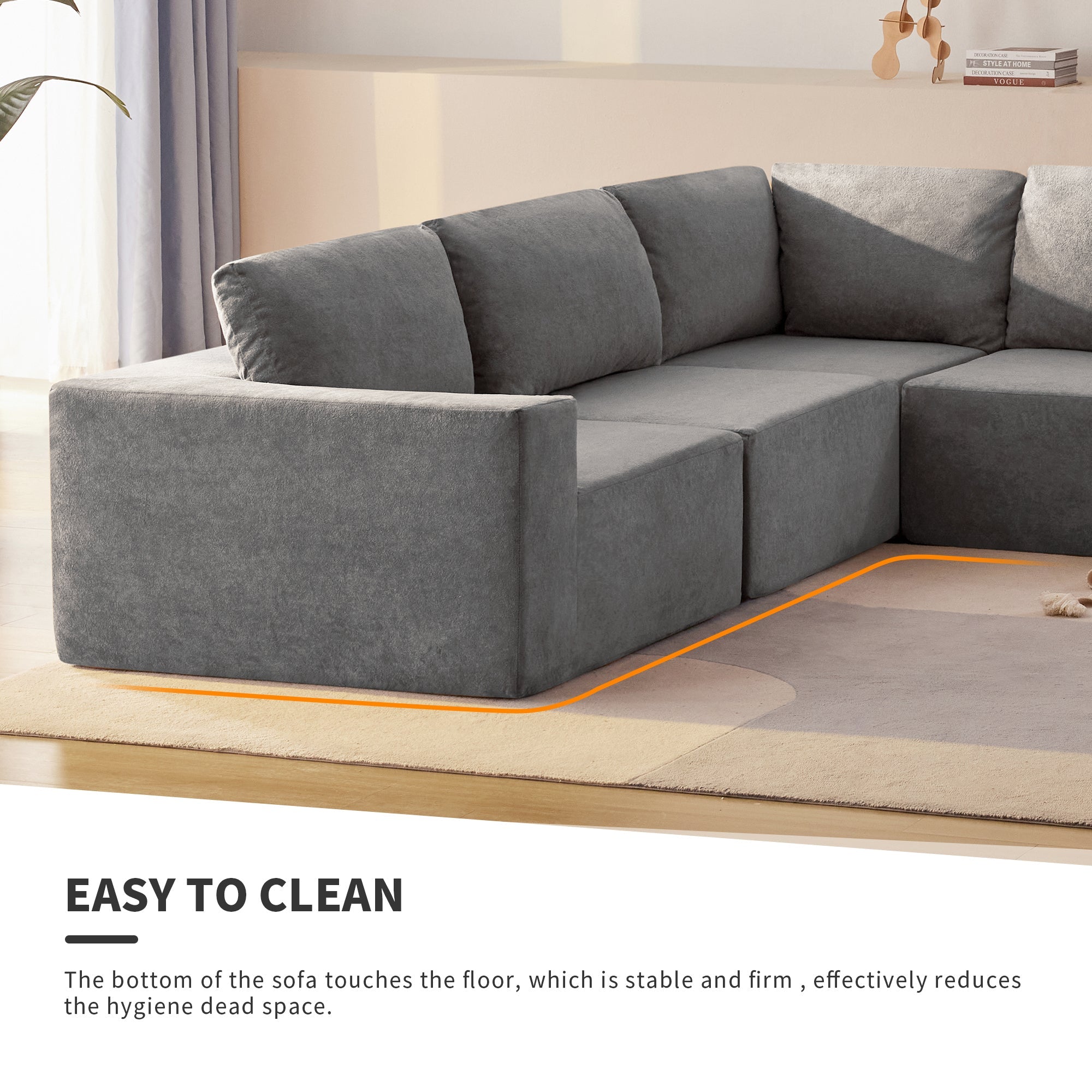 The Caitlyn Plush Modular Terrycloth Sectional