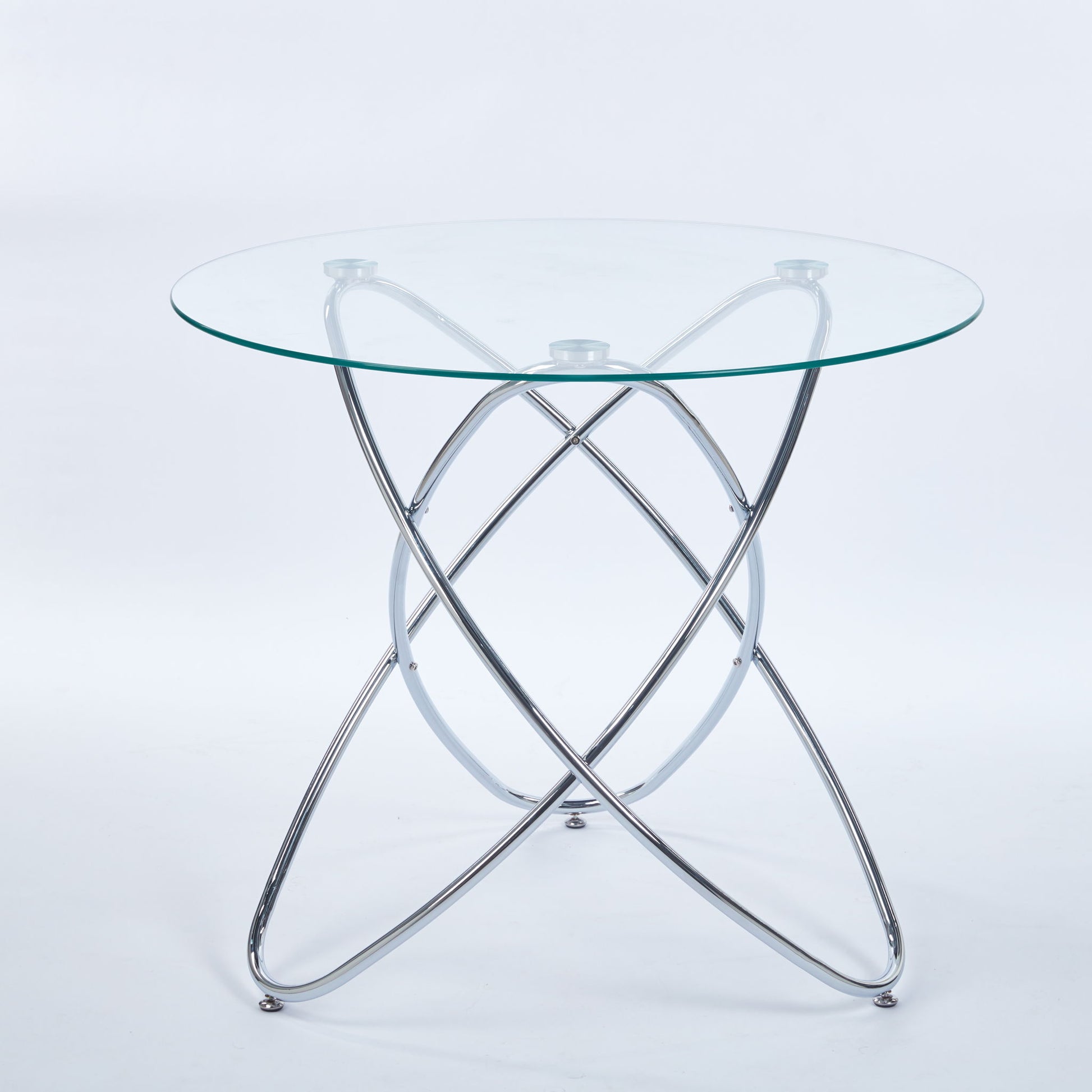 Metal Leg Dining Table With Tempered Glass Top - Best Buy Furniture