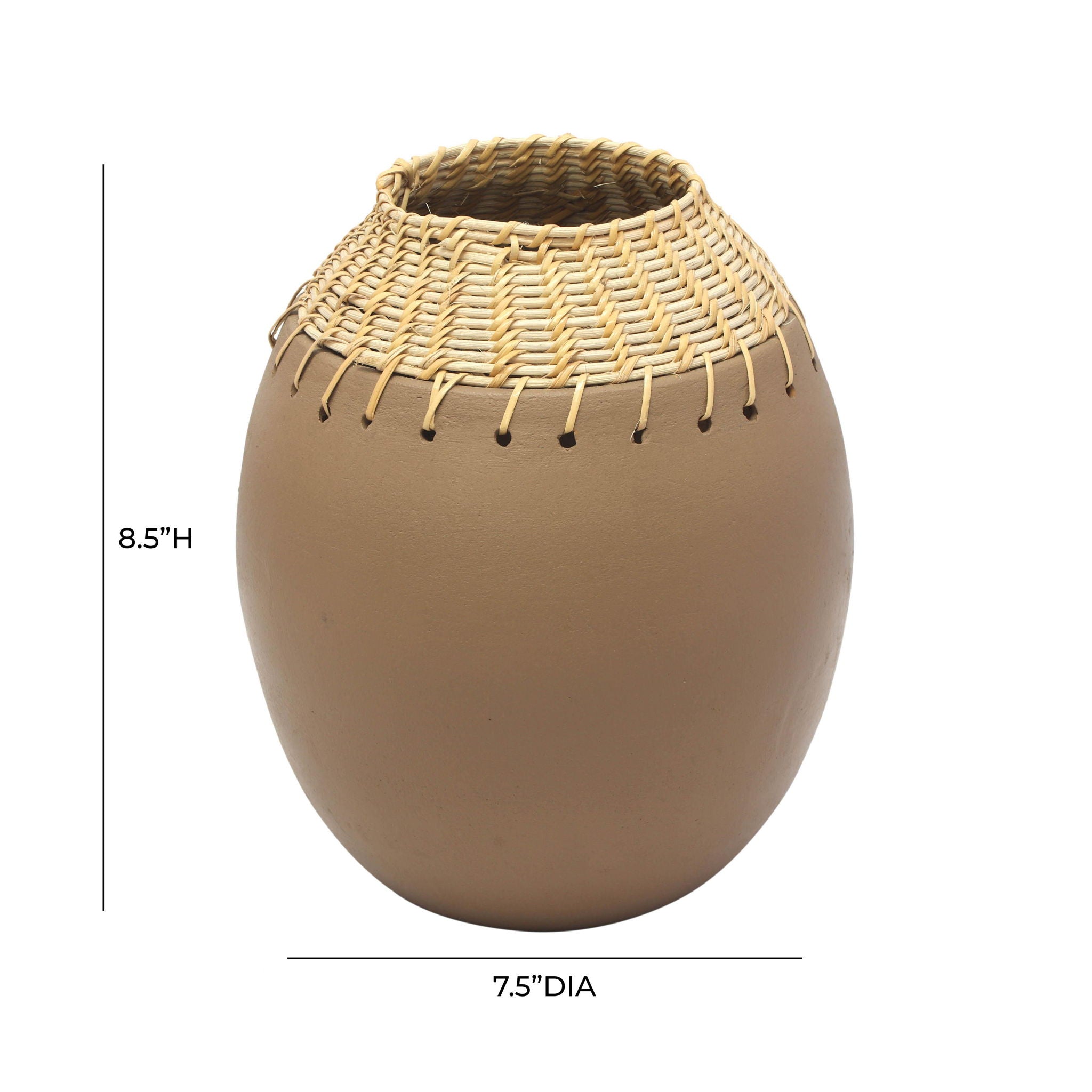 Souk - Natural Terracotta Vase - Natural