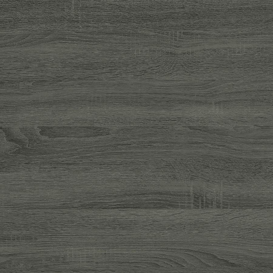 Colby - Engineered Wood C-Shaped Side Table - Weathered Gray