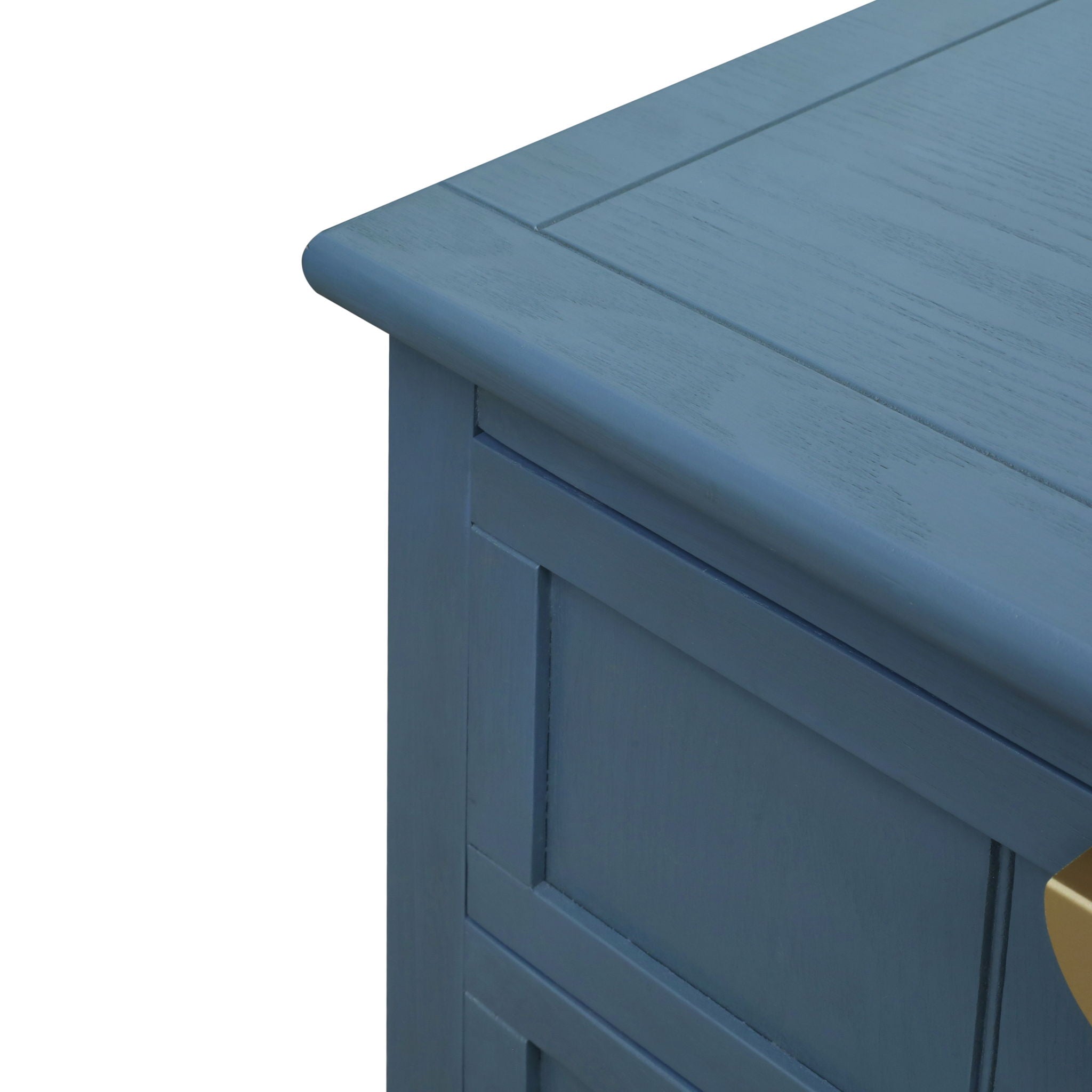 2 Drawer Side Table, American Style, End Table, Suitable For Bedroom, Living Room, Study