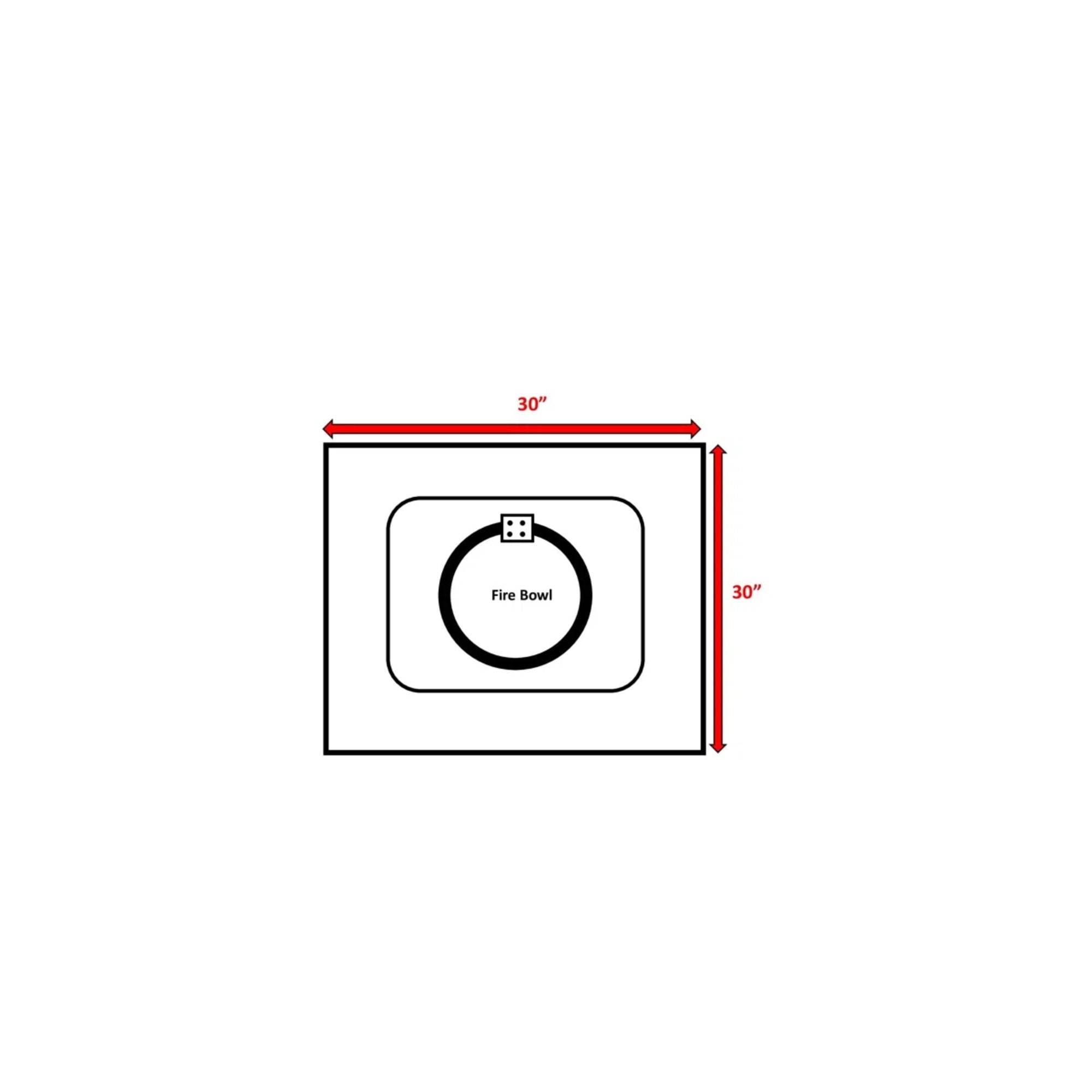 Durable Construction Outdoor Fire Pit Table With Lid - Gray - Best Buy Furniture