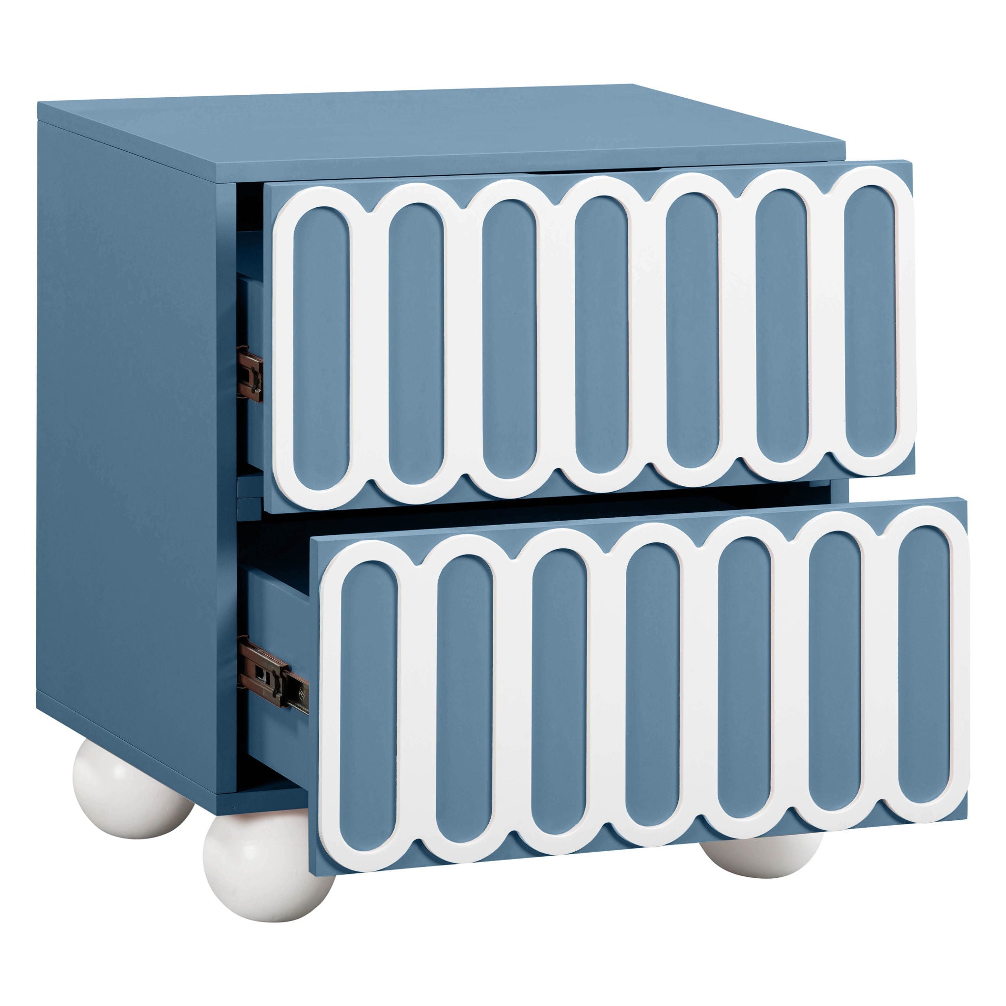 Tori - Motif Nightstand - Blue