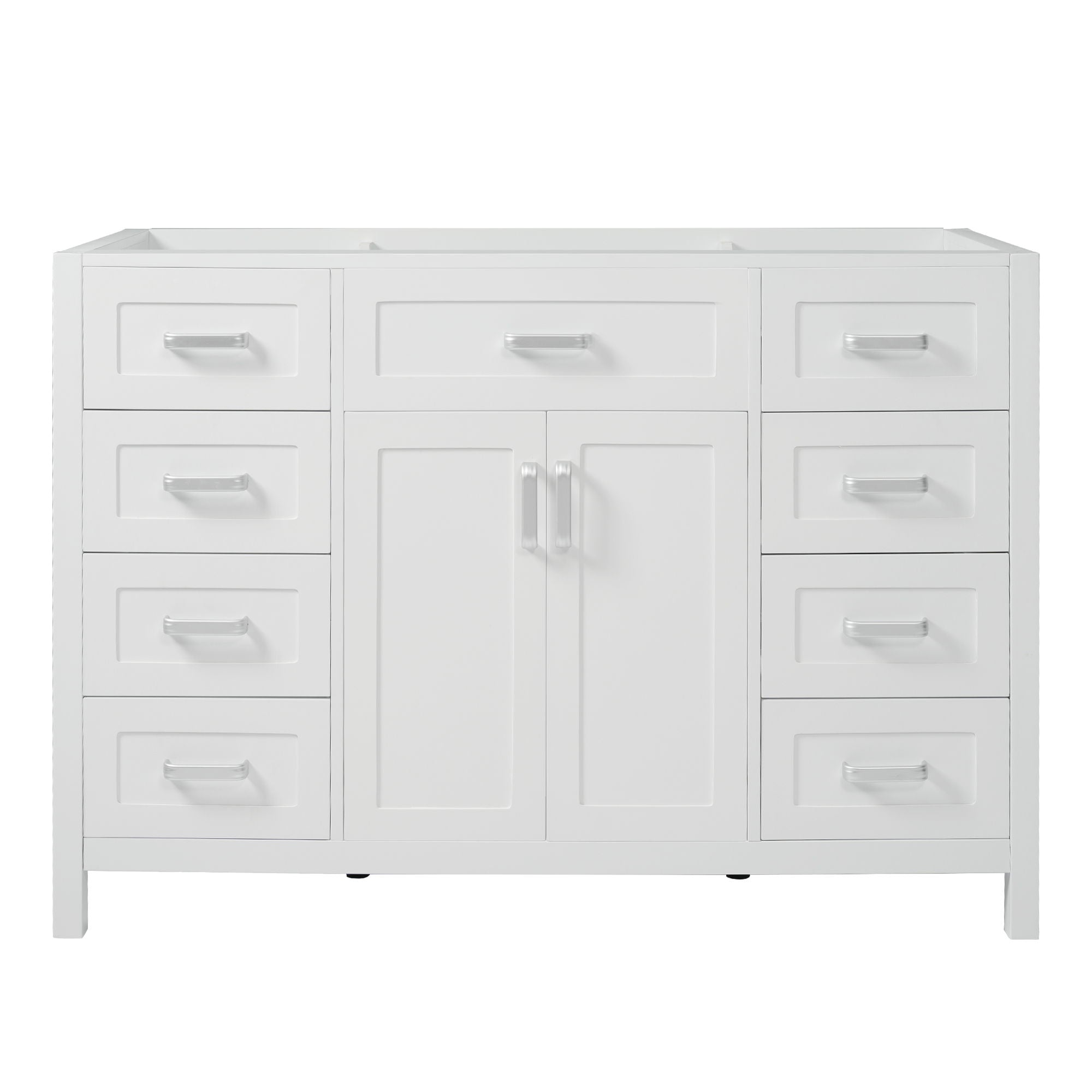 Bathroom Vanity Cabinet Only With 2 Soft Close Doors And 8 Drawers