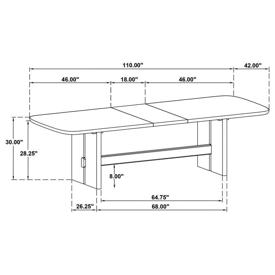 Kailani - Rectangular Wood Dining Table - Beige Oak