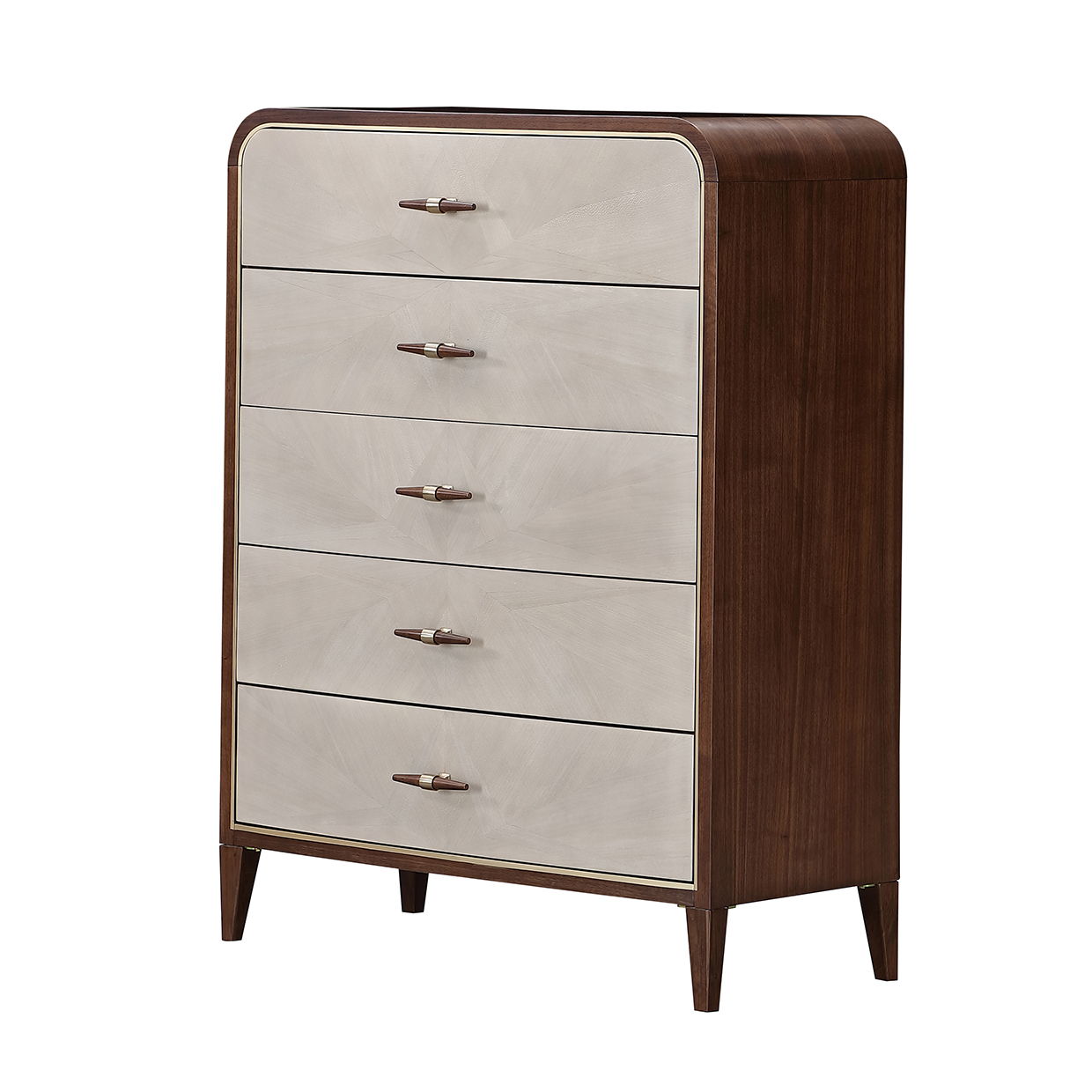 Houston - 5-Drawer Chest - Walnut