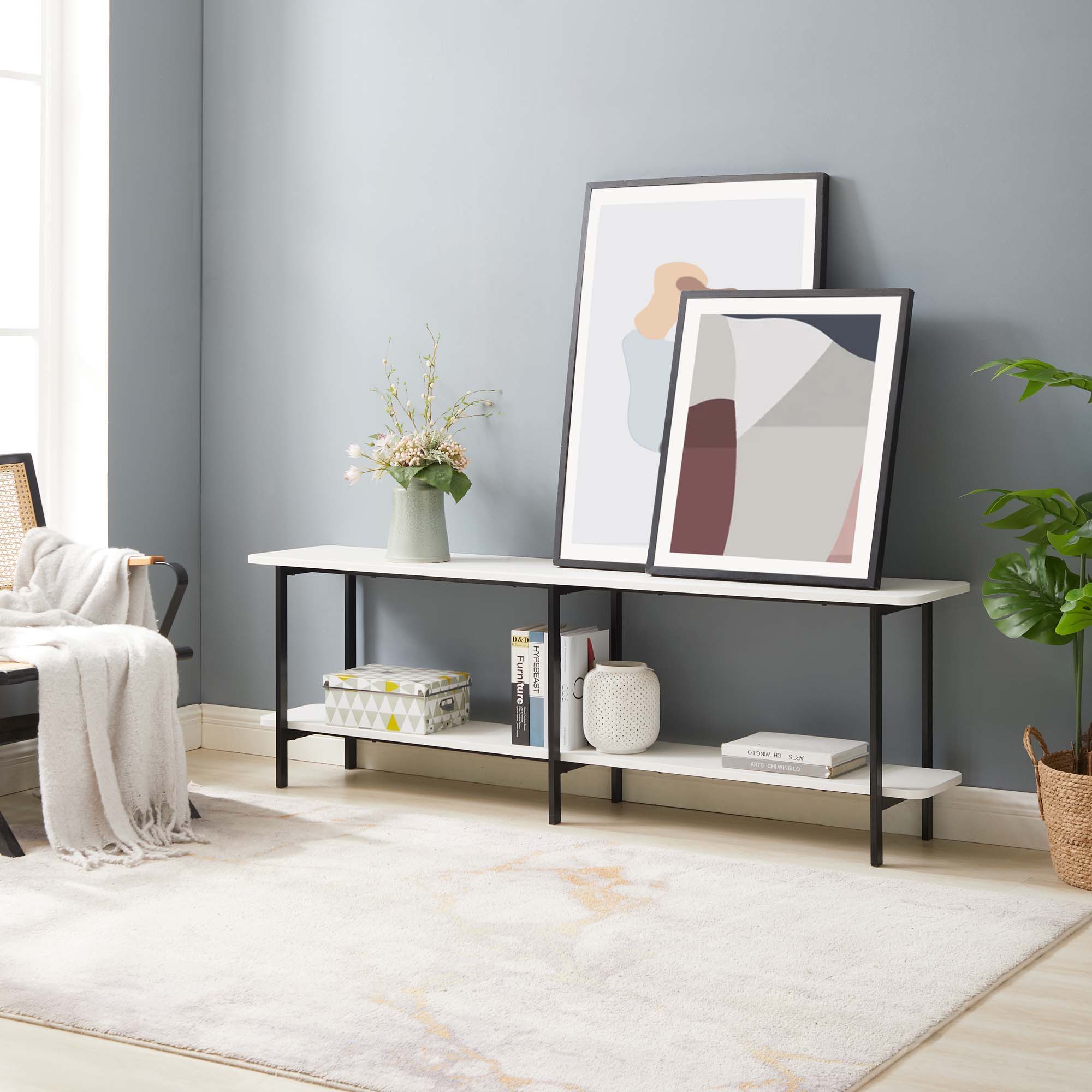 Celine - 2 Shelf Console Table