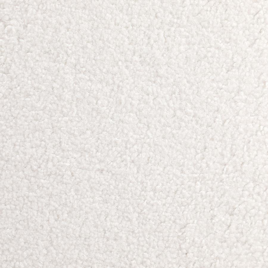 Peoria - Velvet Upholstered Accent Bench - Ivory - Best Buy Furniture