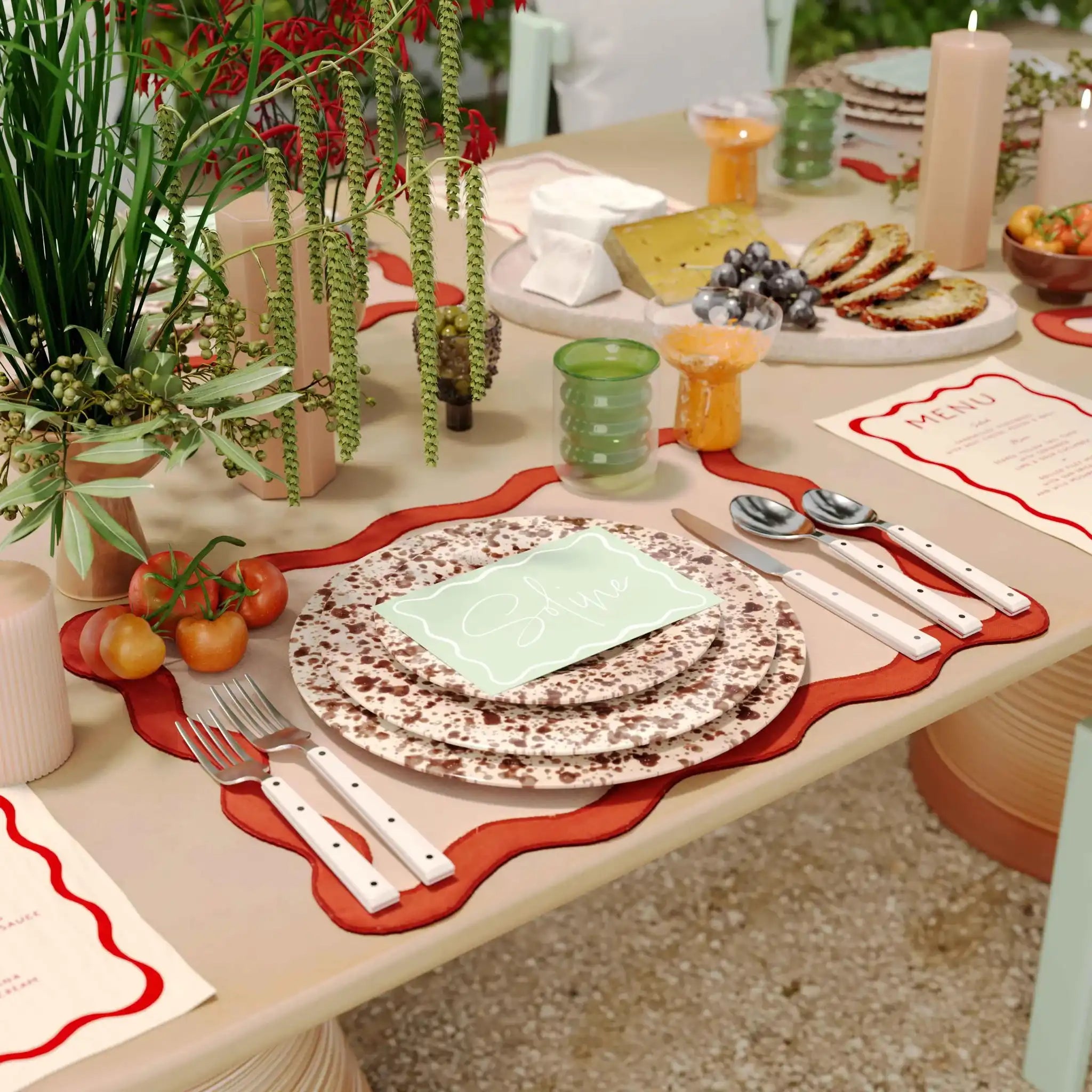 Scalloped Edge - Cotton Placemat (Set of 4)
