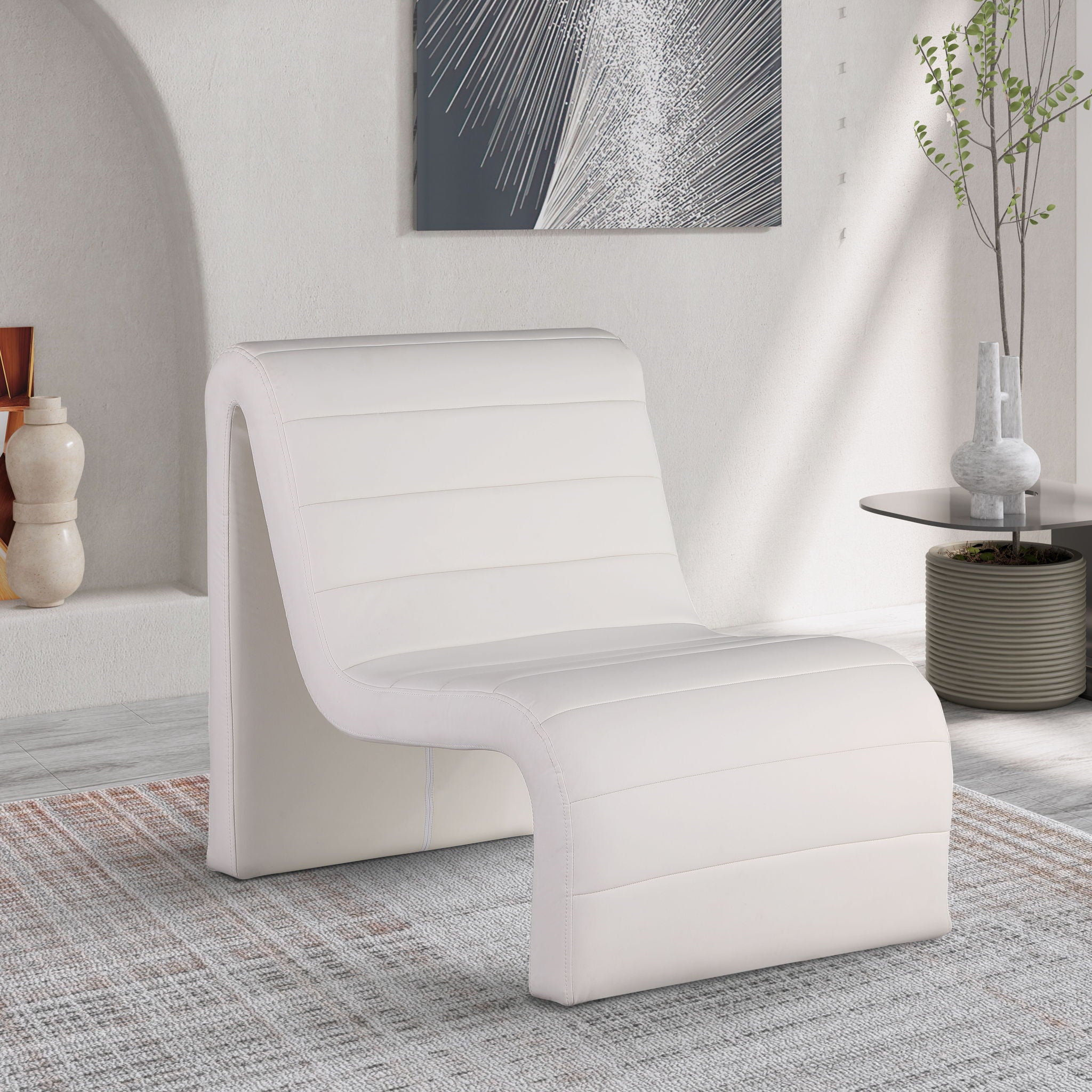 Ivy - Faux Leather Accent Chair
