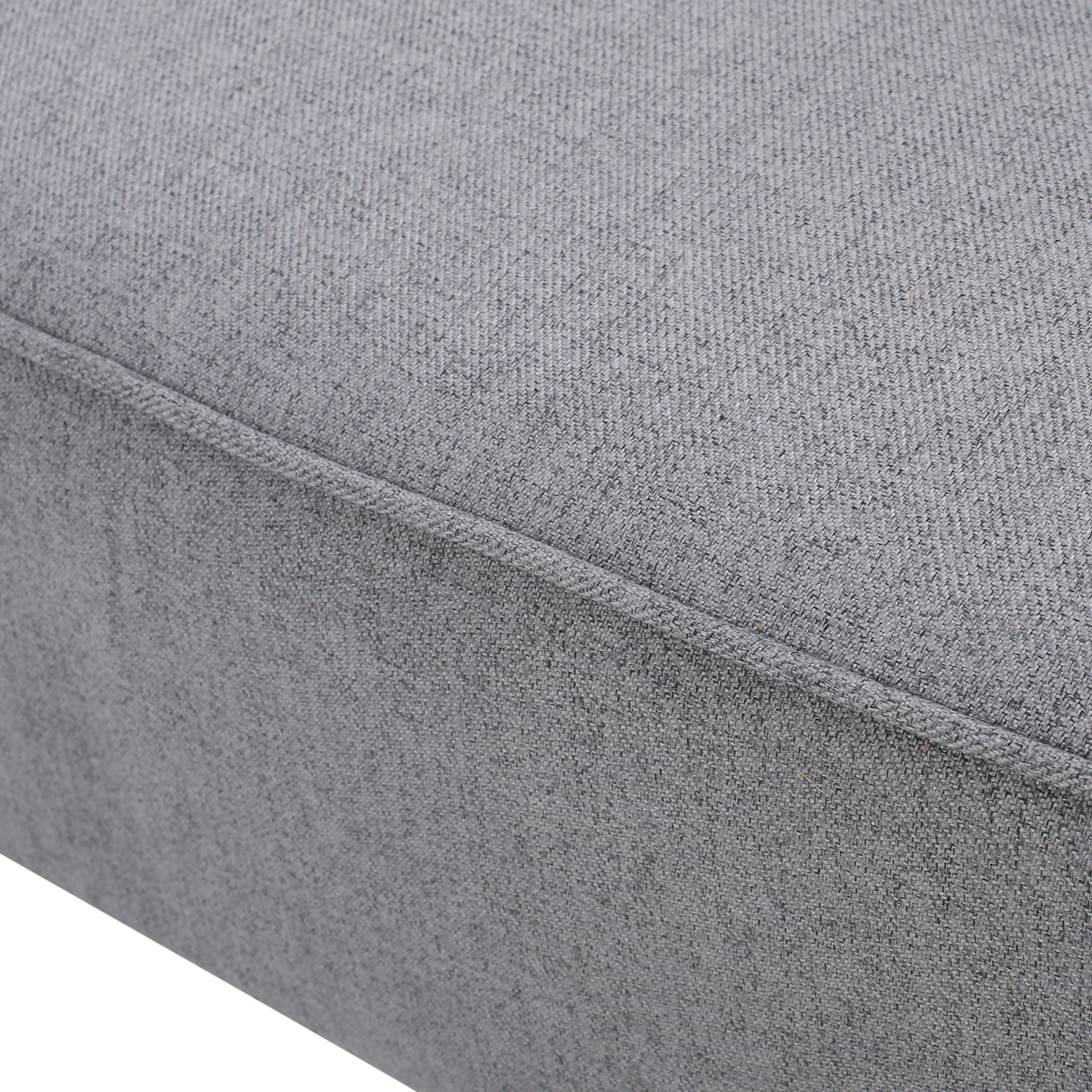 Contemporary Loveseat With Upholstered Fabric And Birch Wood Legs