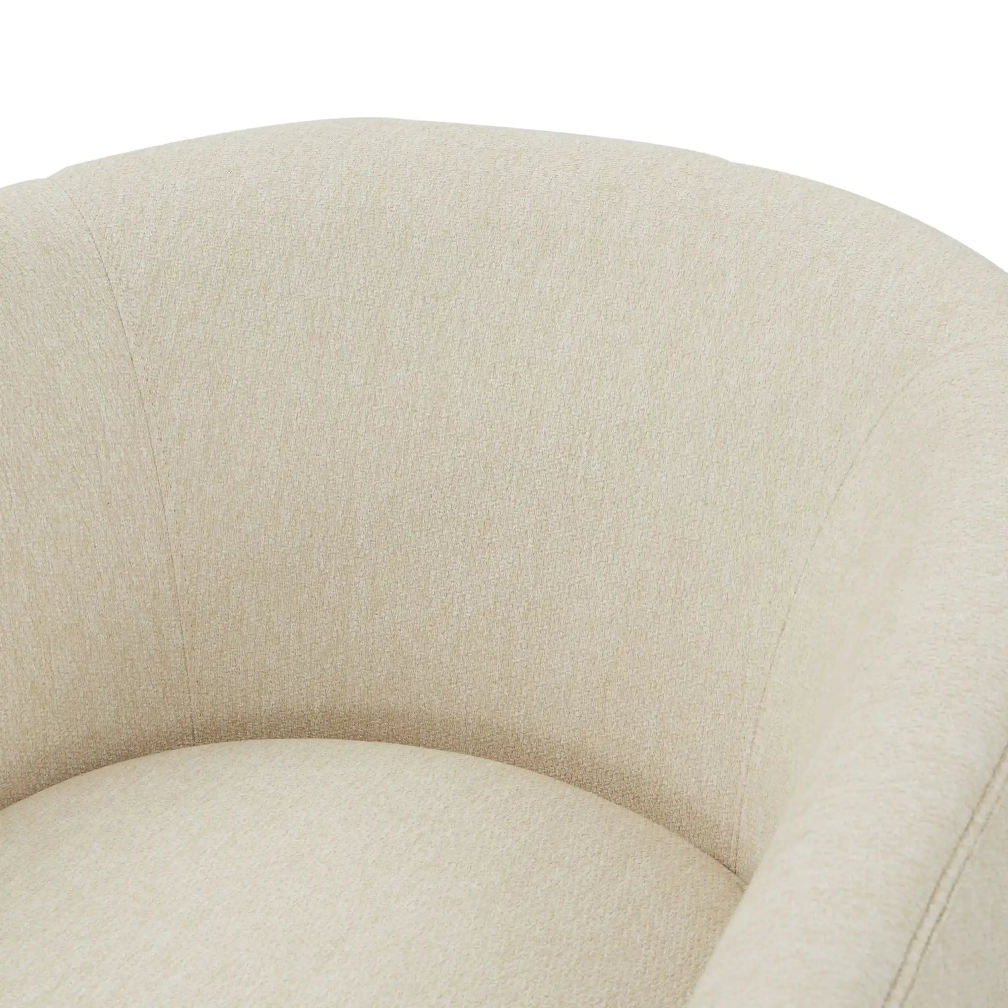 Miramar - Swivel Barrel Chair With Wooden Base
