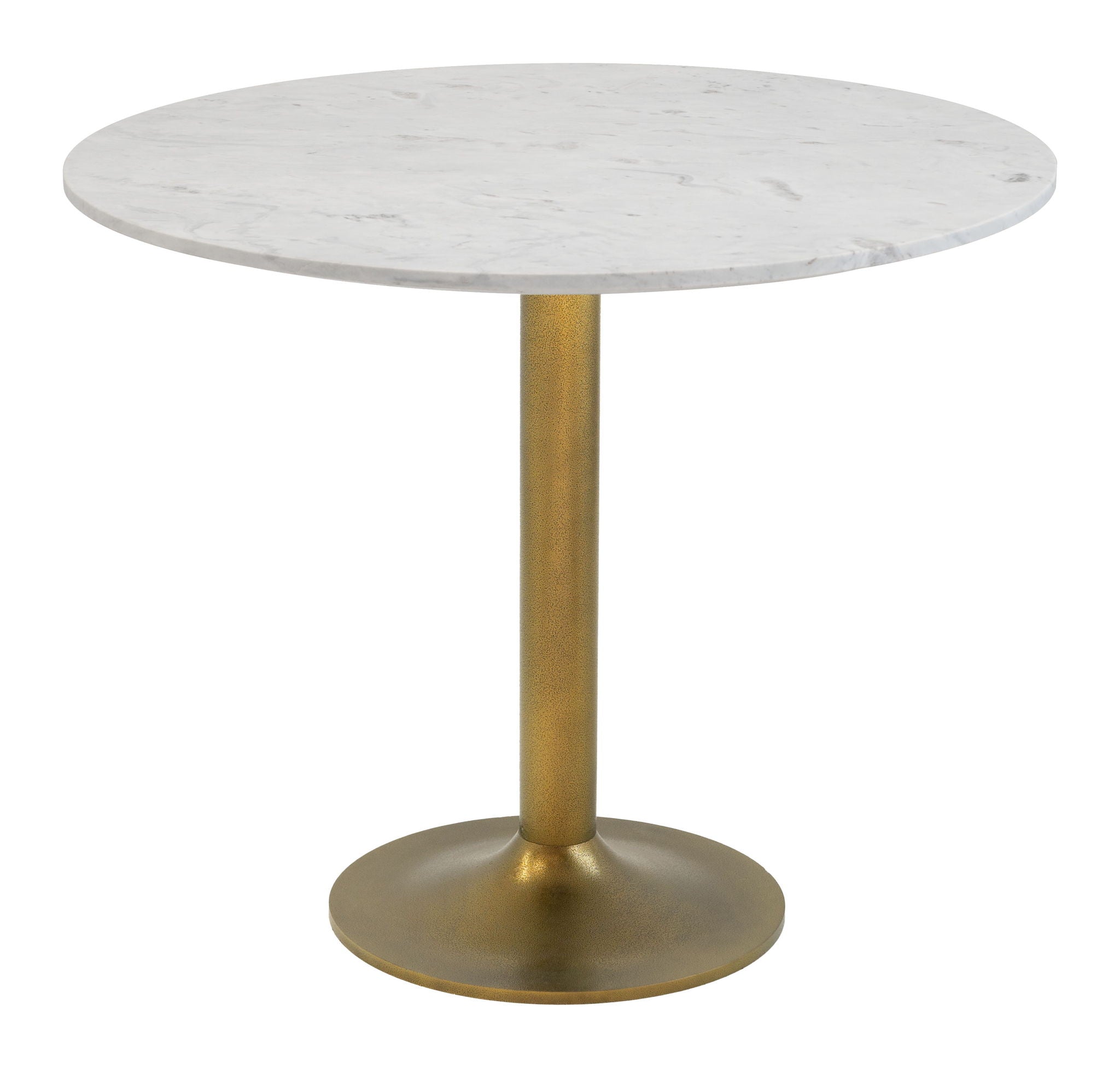 Fullerton - Dining Table - White / Gold
