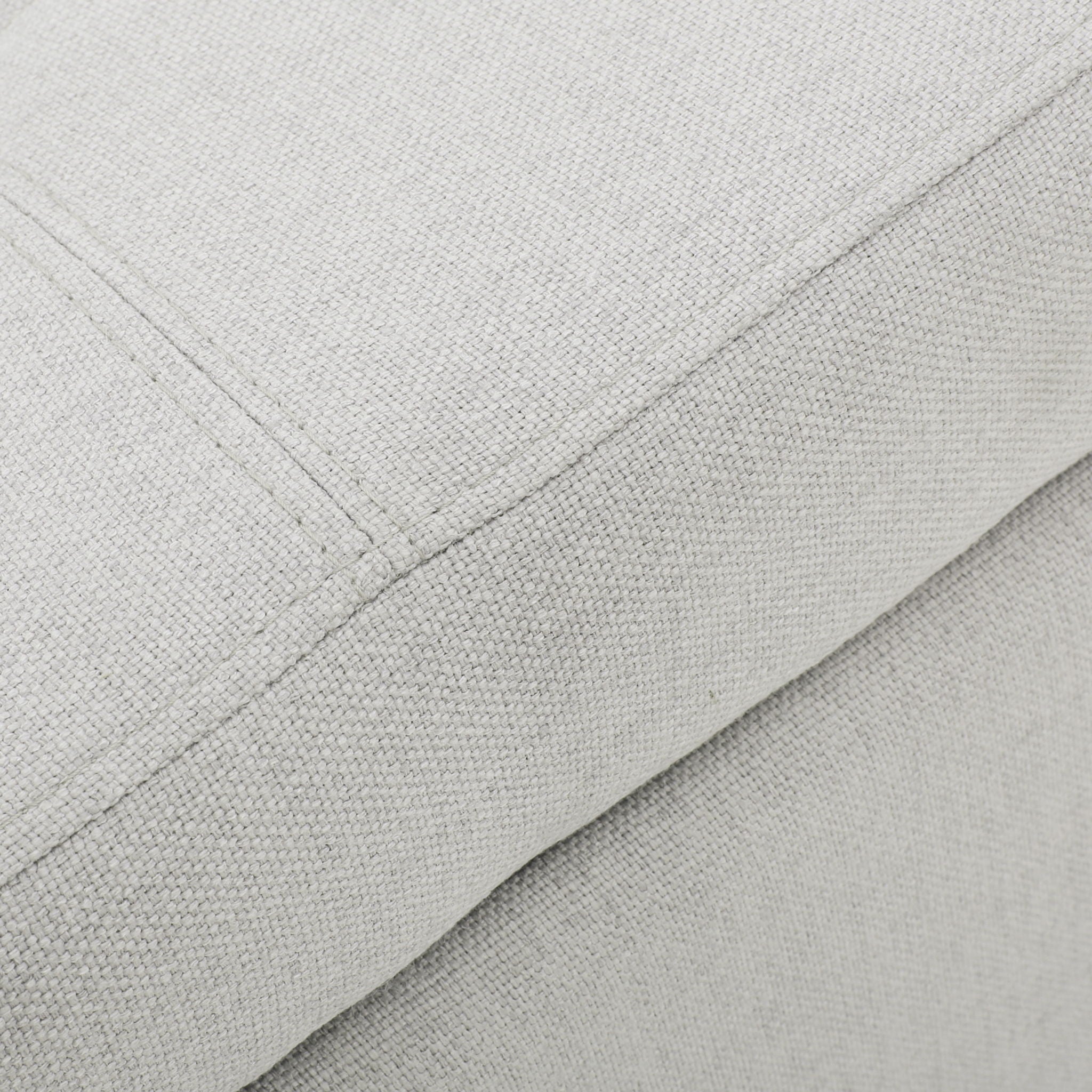 Home Mission - Upholstered Storage Ottoman Bench - Light Gray