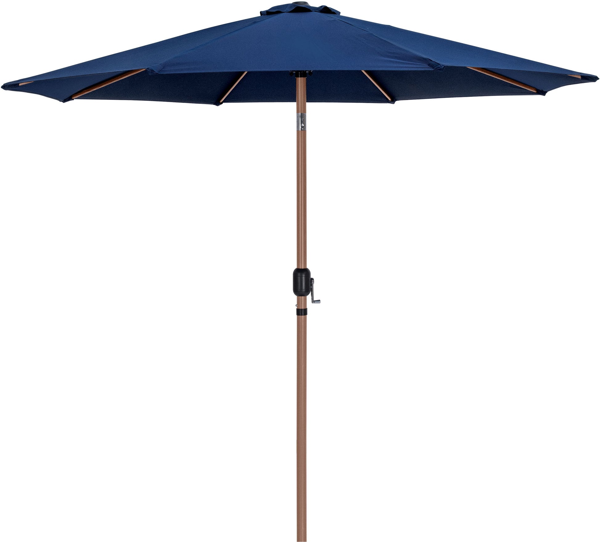 Fiji - Aluminum Patio Umbrella With Round Teak Base - Best Buy Furniture