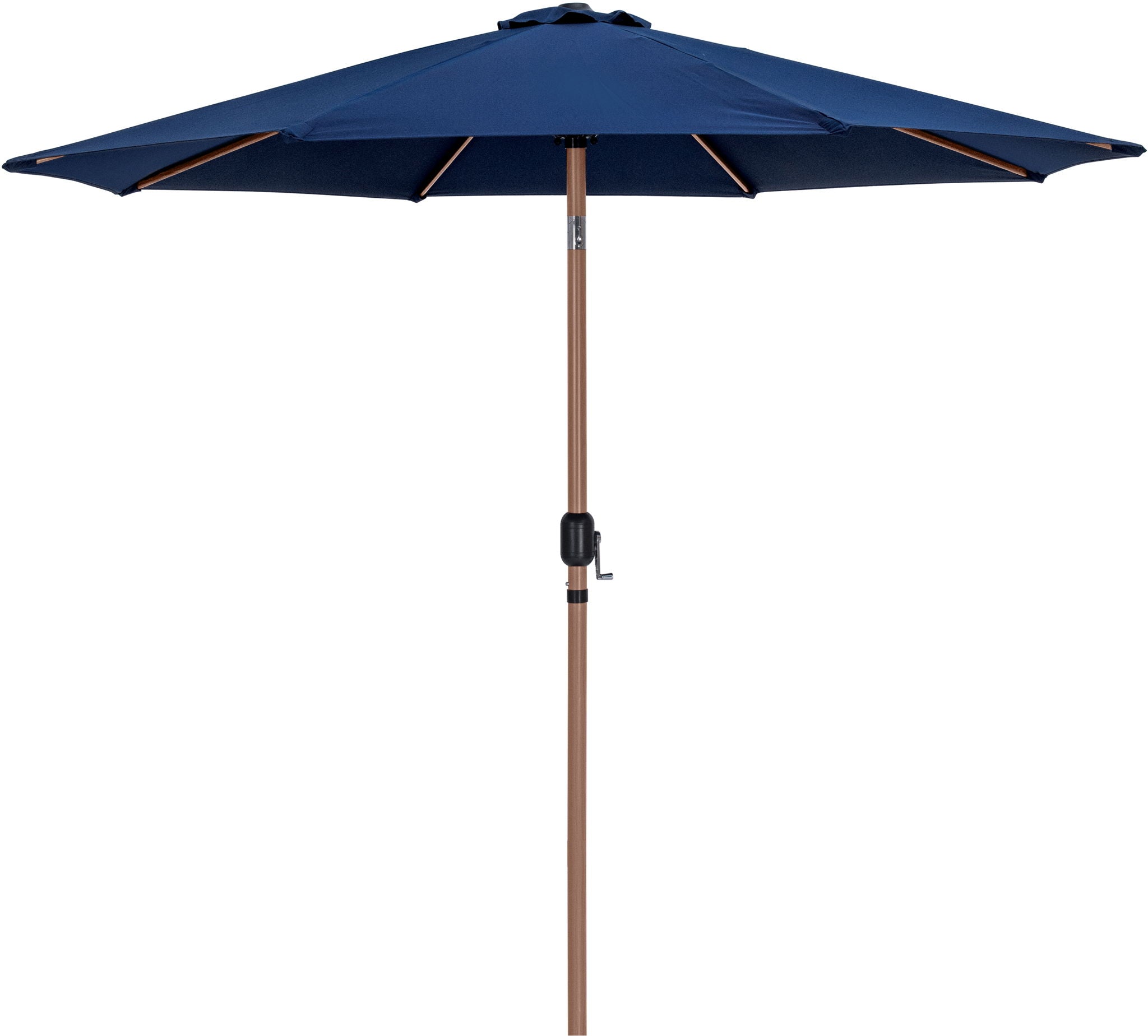 Fiji - Aluminum Patio Umbrella With Round Teak Base - Best Buy Furniture