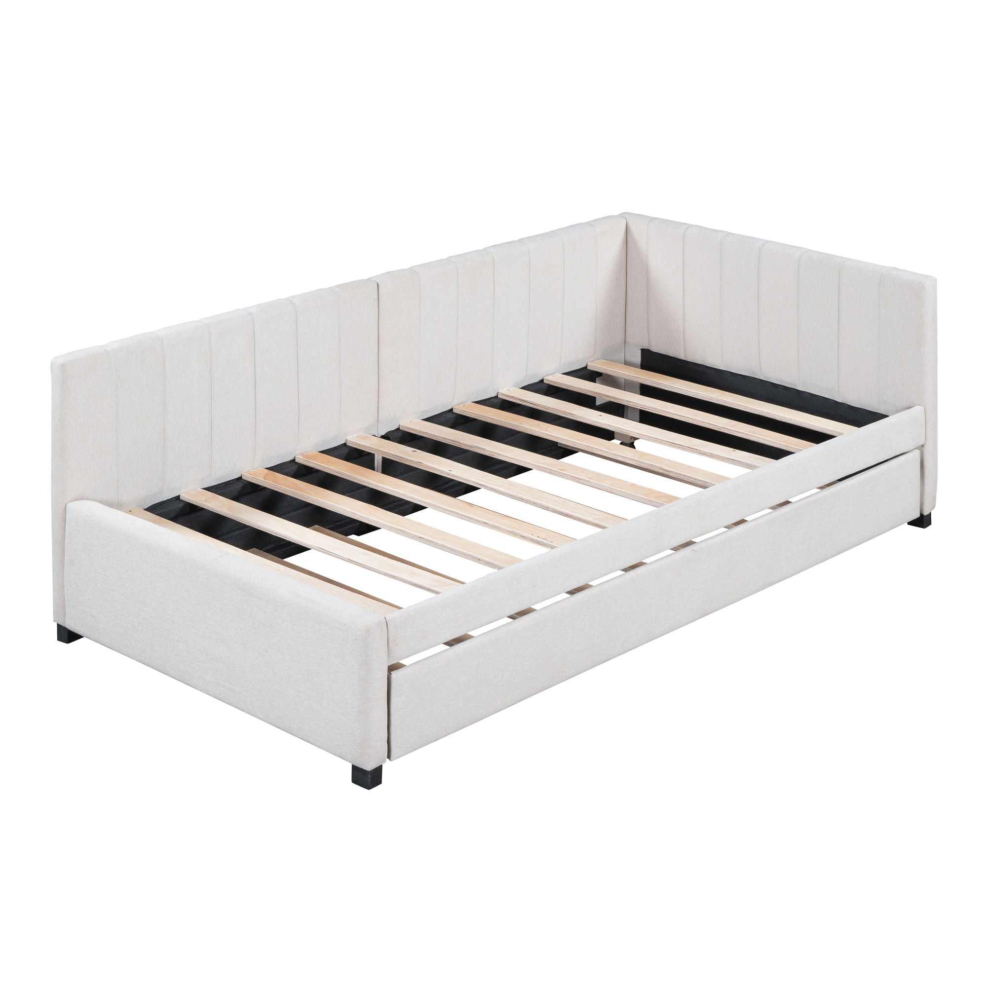 Upholstered Daybed, Sofa Bed Frame, No Box Spring Needed