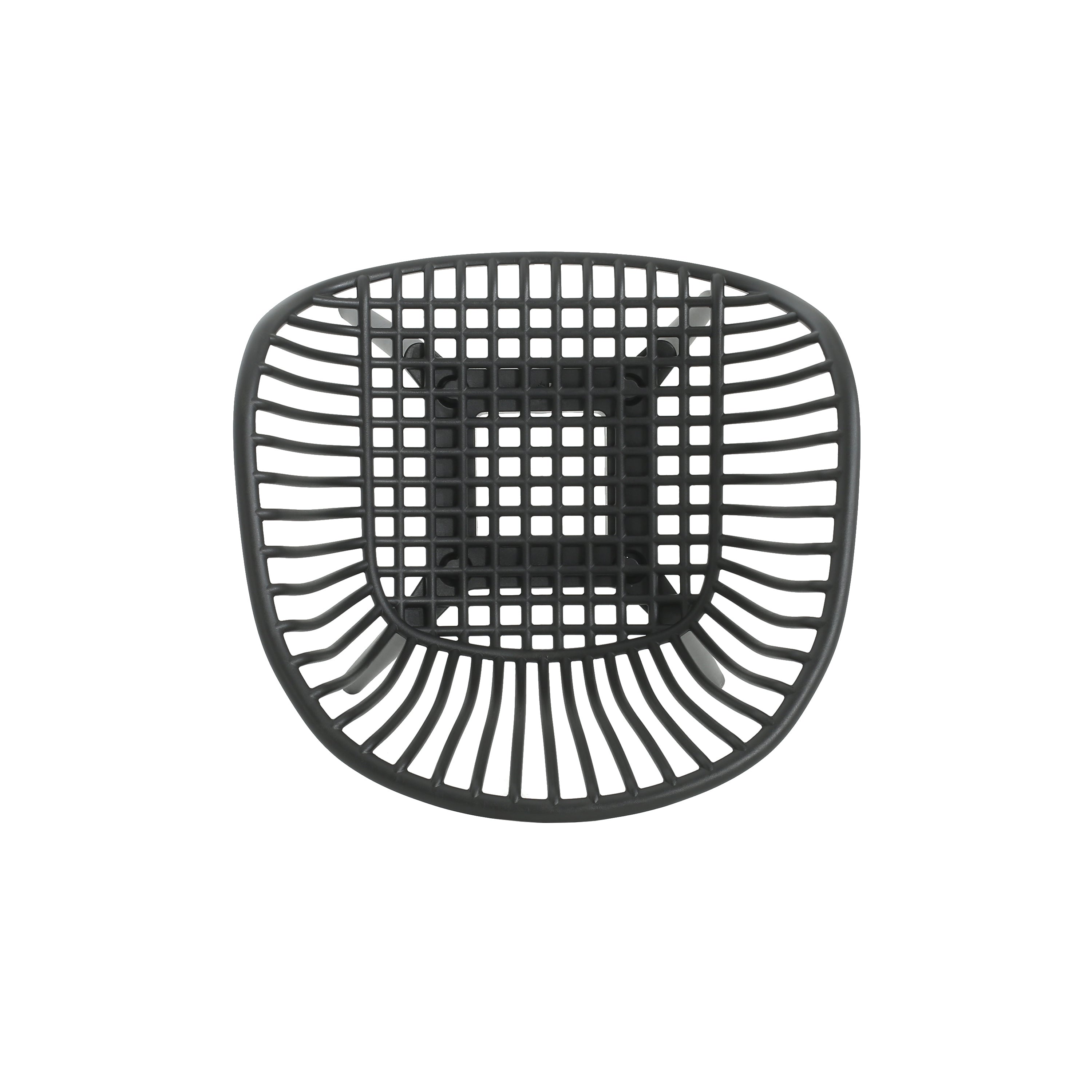 Modern Mykonos Outdoor Dining Chairs Set of 2 with Weather-Resistant Black Plastic Resin