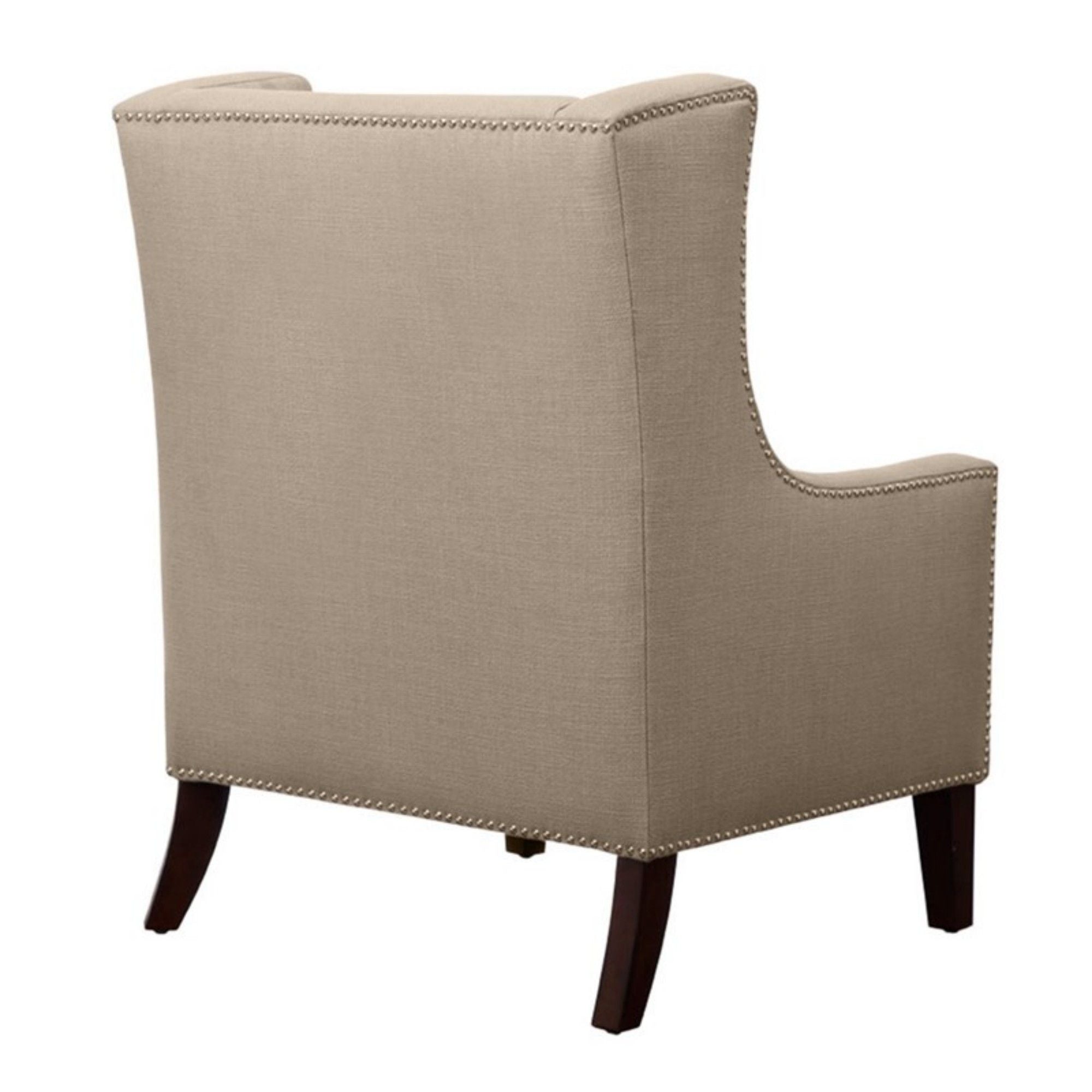 Barton - Wing Chair With Nail Head Accents